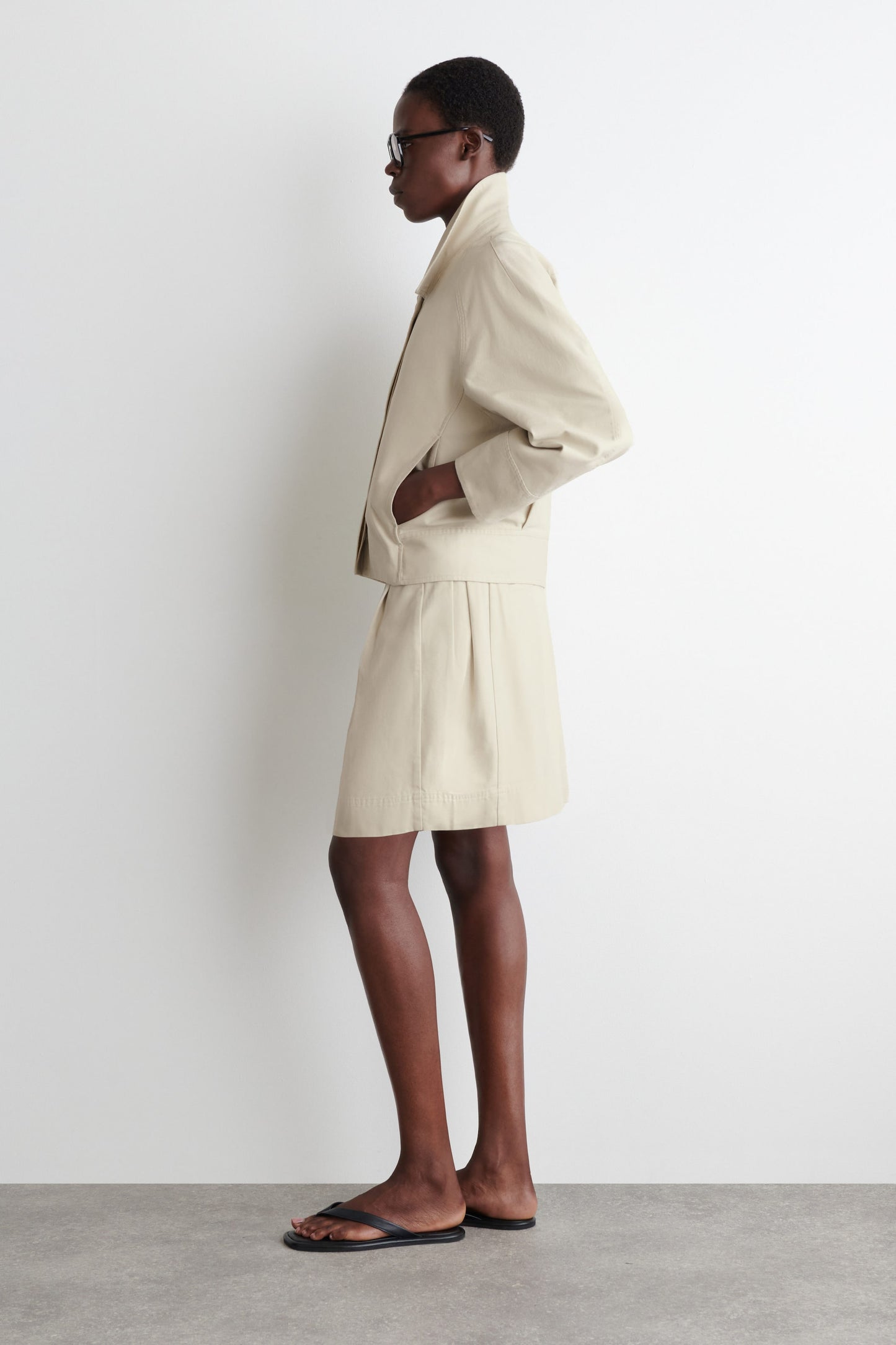 Rounded Cotton Jacket