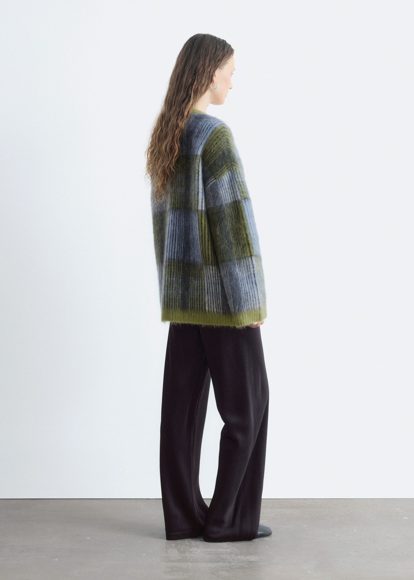 Mohair Blend Cardigan - Green/Multi Colour - & Other Stories GB