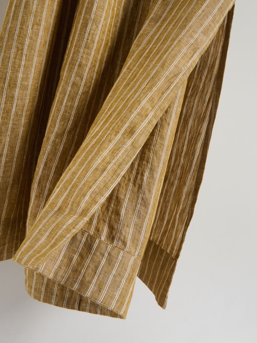 Striped linen dress