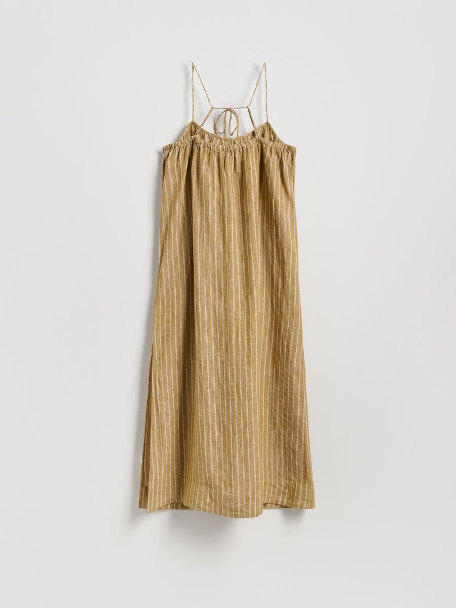 Striped linen dress