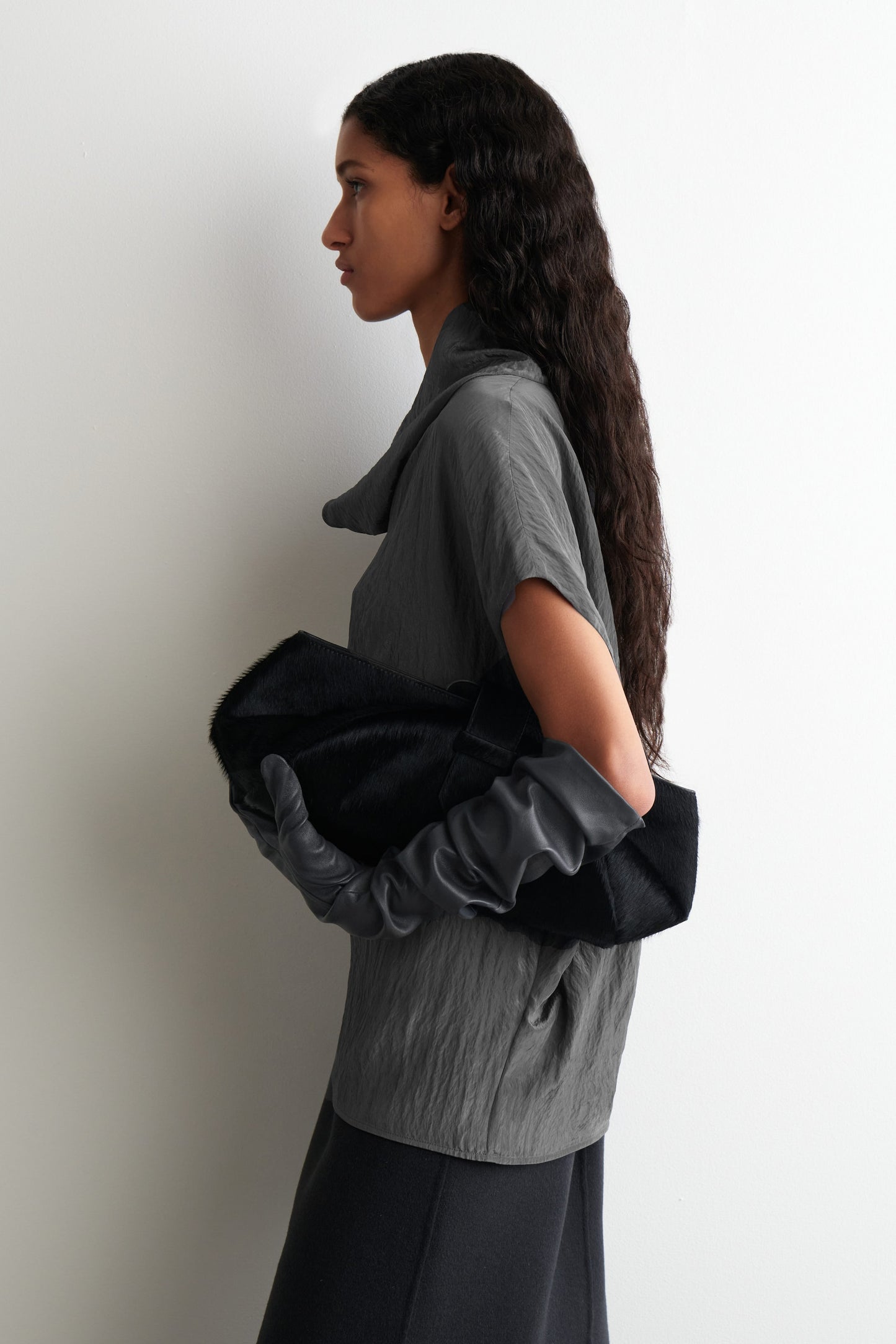 Elongated Nappa Gloves