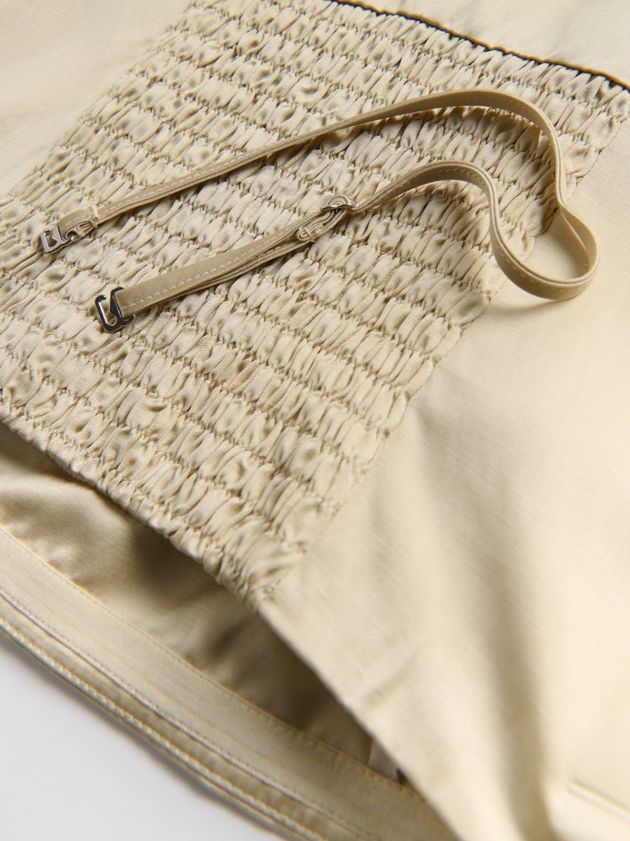 Bandeau dress with fringes