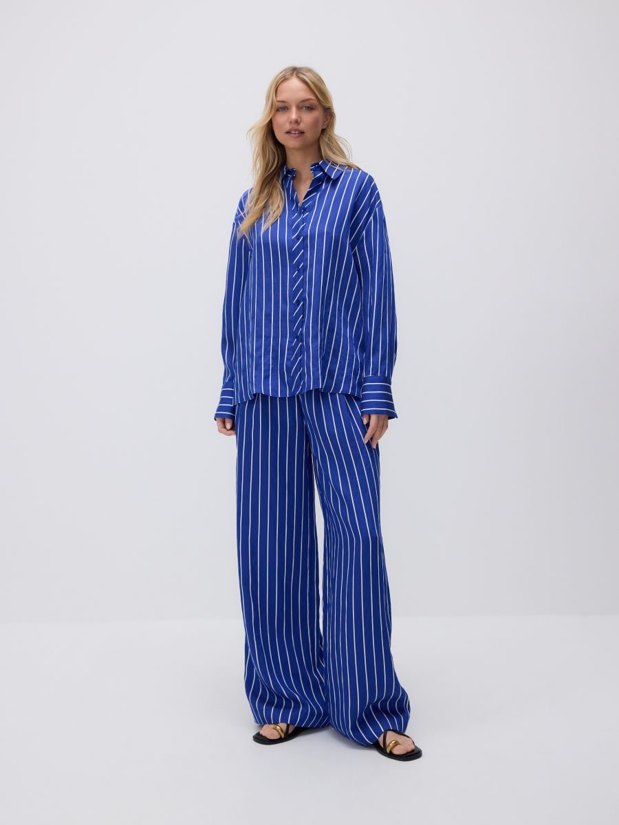 Lyocell striped shirt