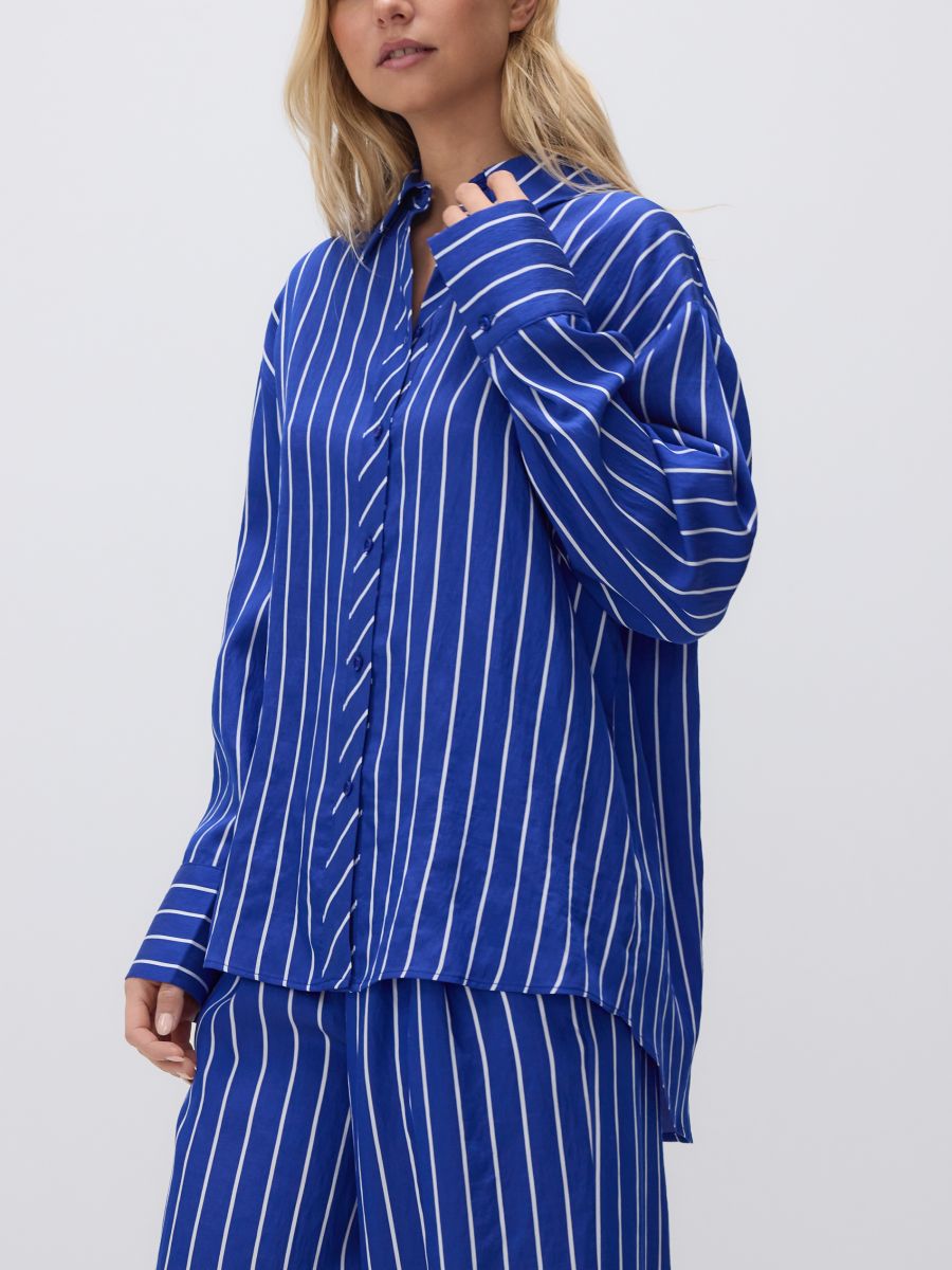Lyocell striped shirt