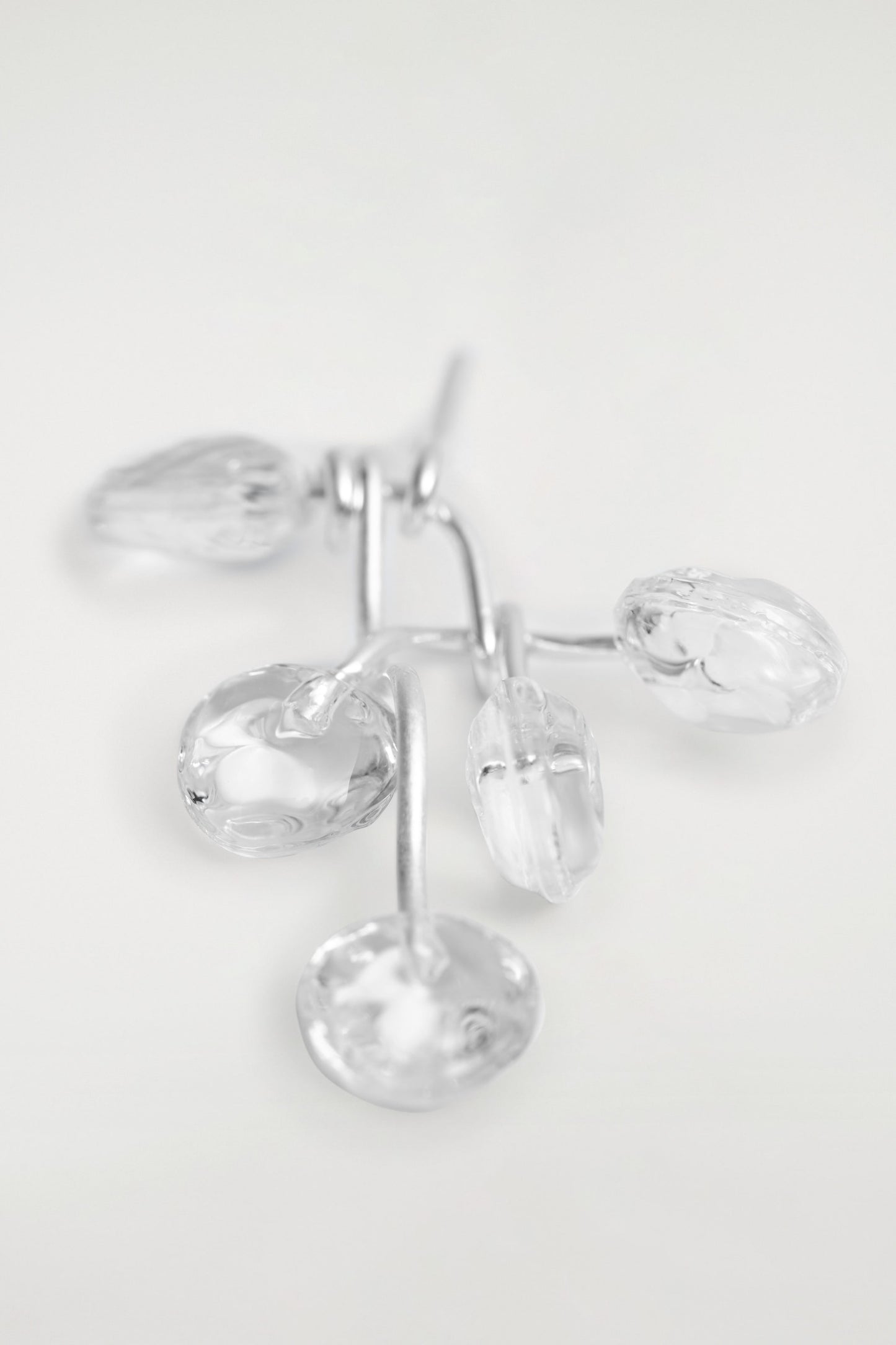 Mismatched Cascading Glass Earrings