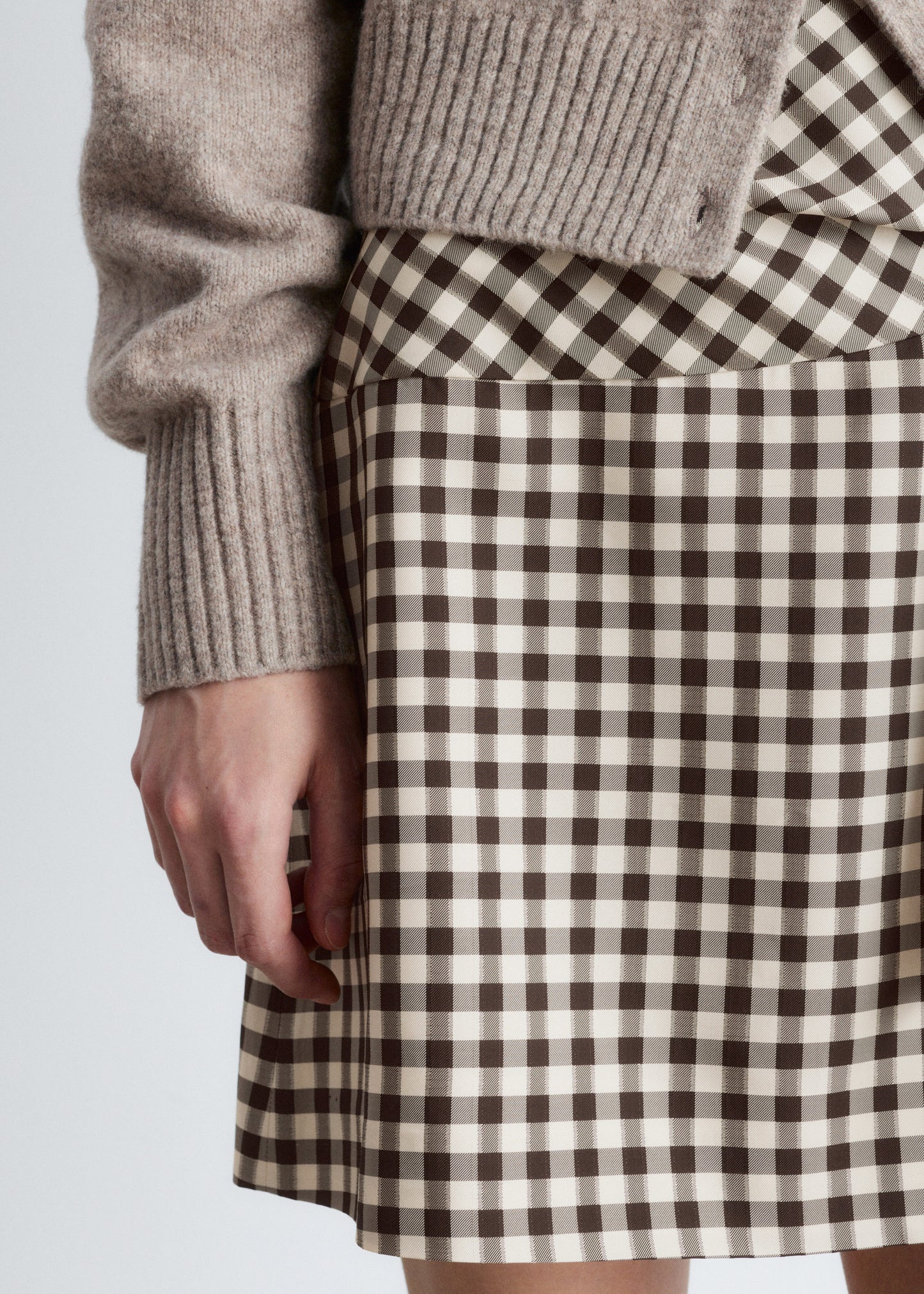 Knitted Collar Cardigan