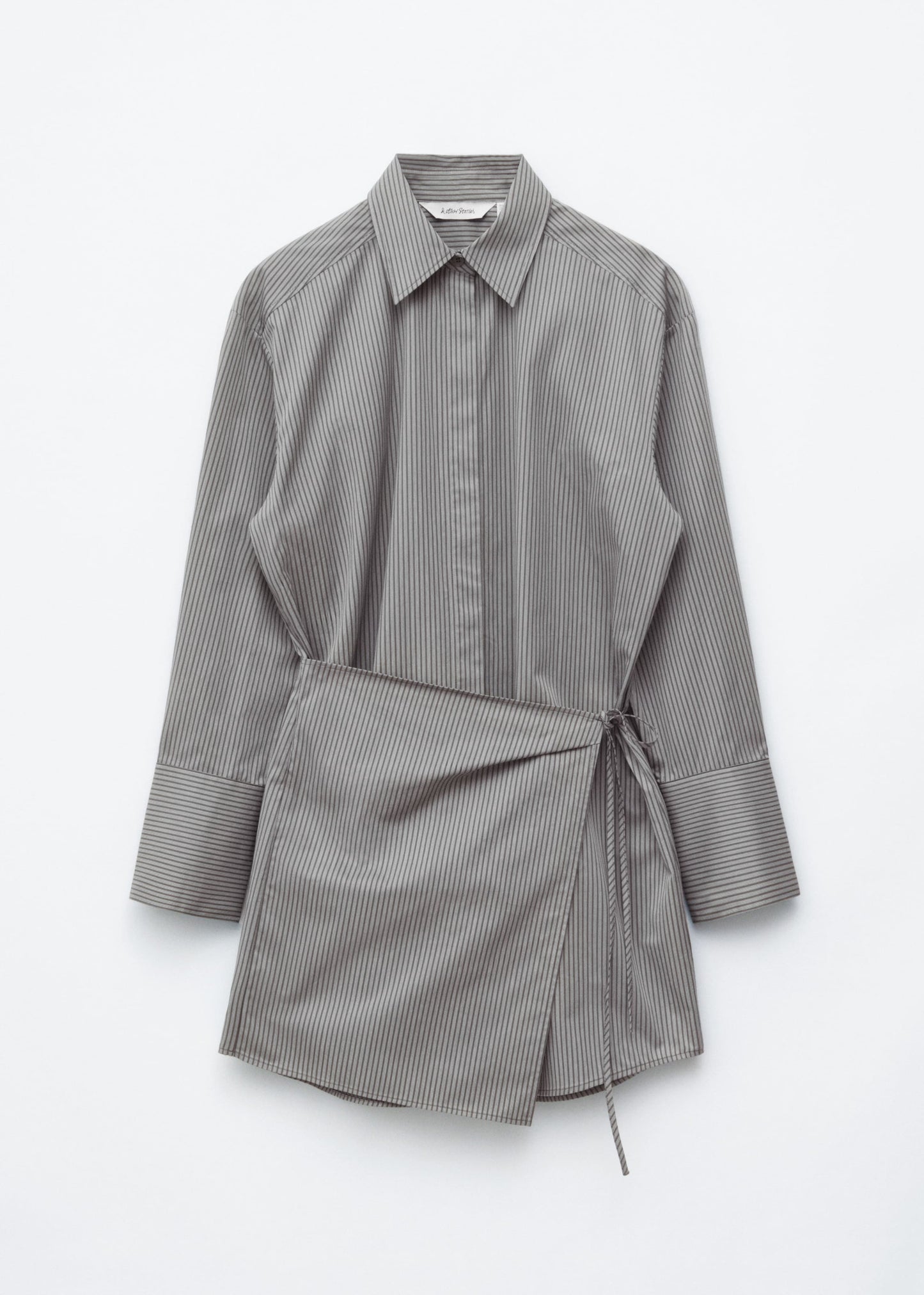 Wrap Shirt Mini Dress