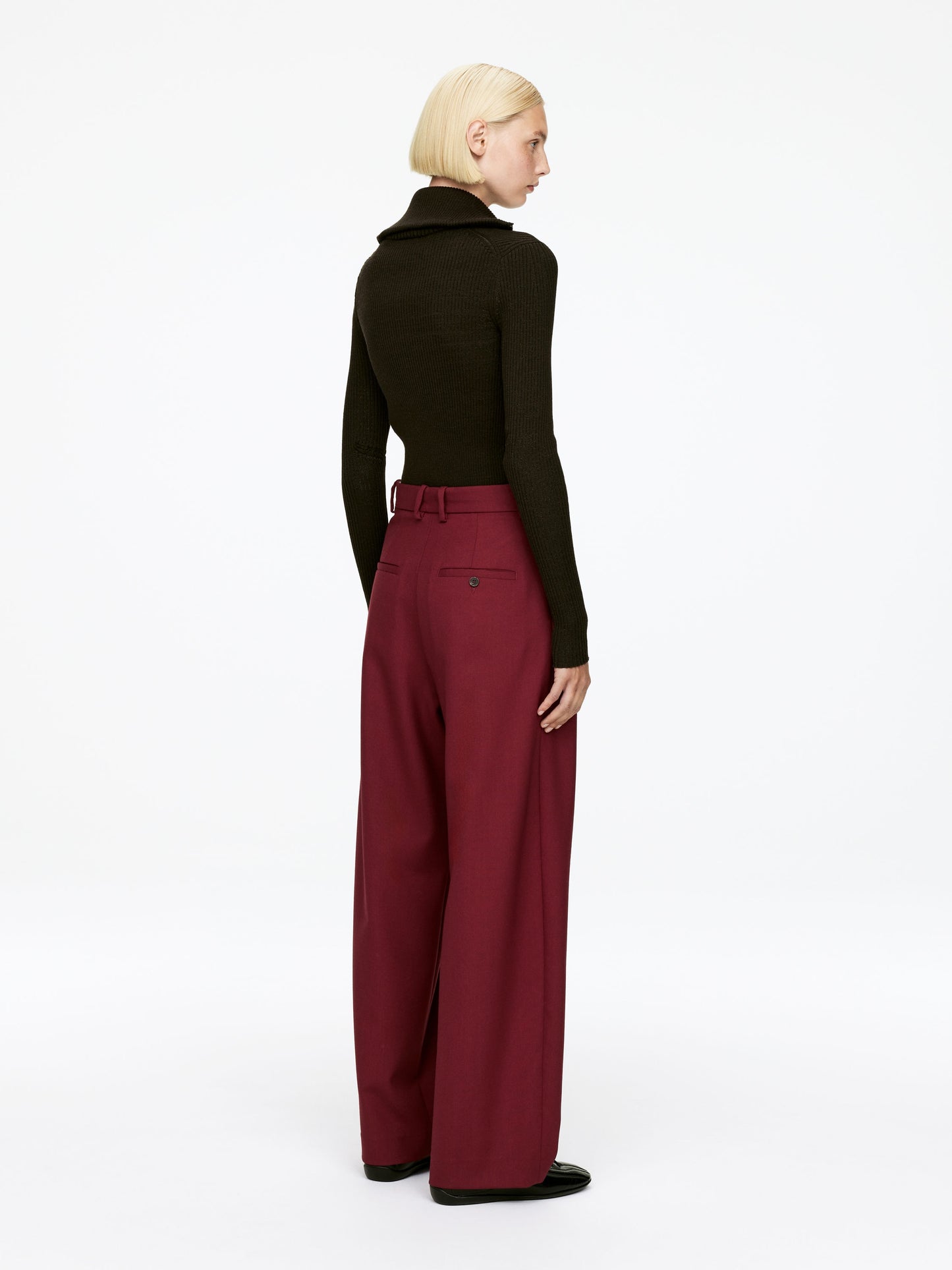 Pleated Wool Trousers