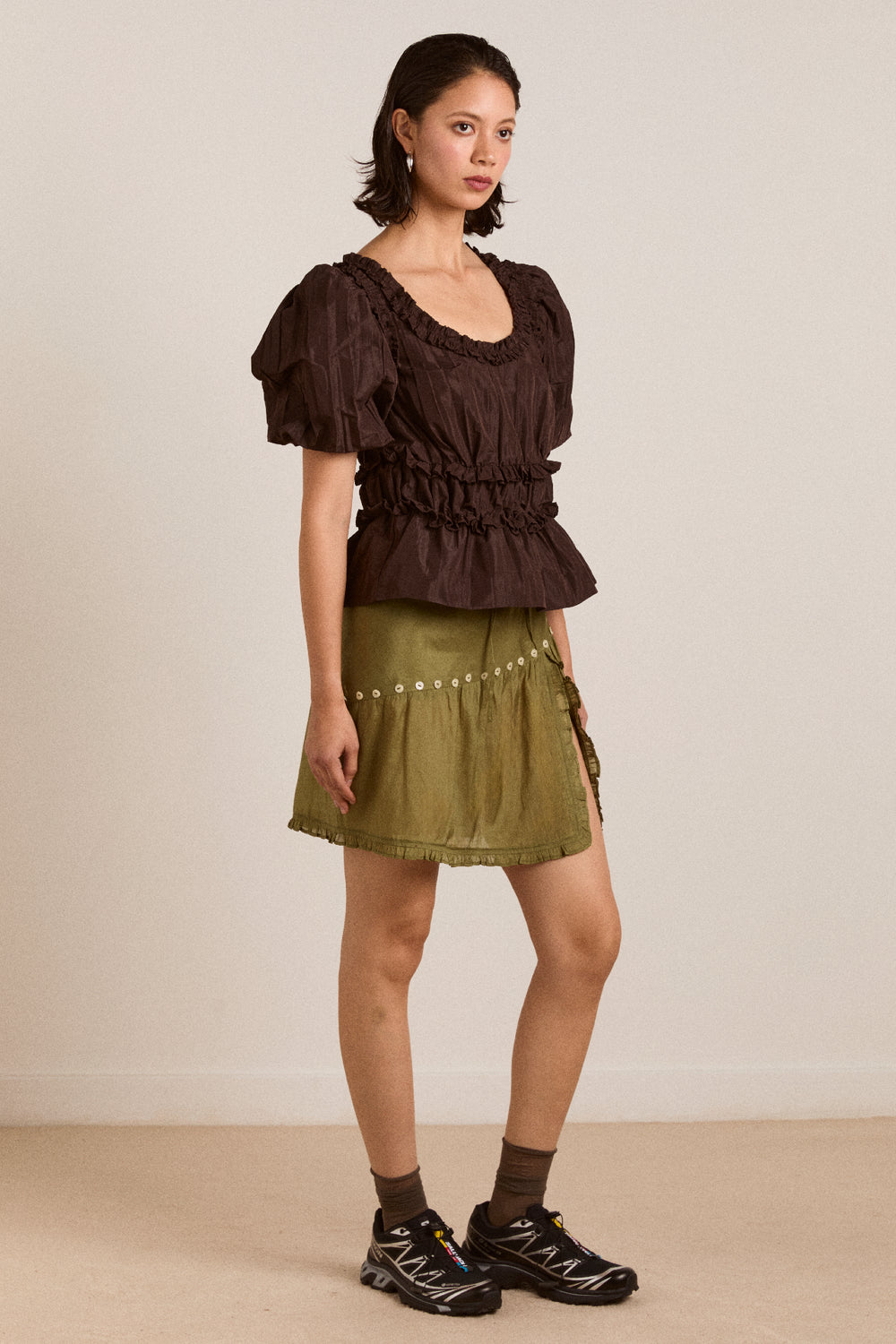 Everly ruffle blouse