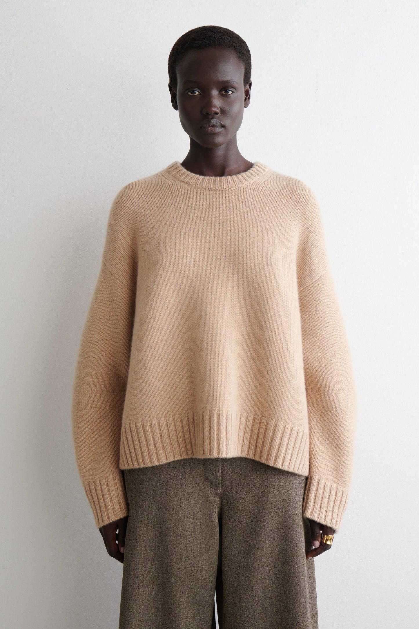 Chunky Cashmere Crew-Neck Jumper