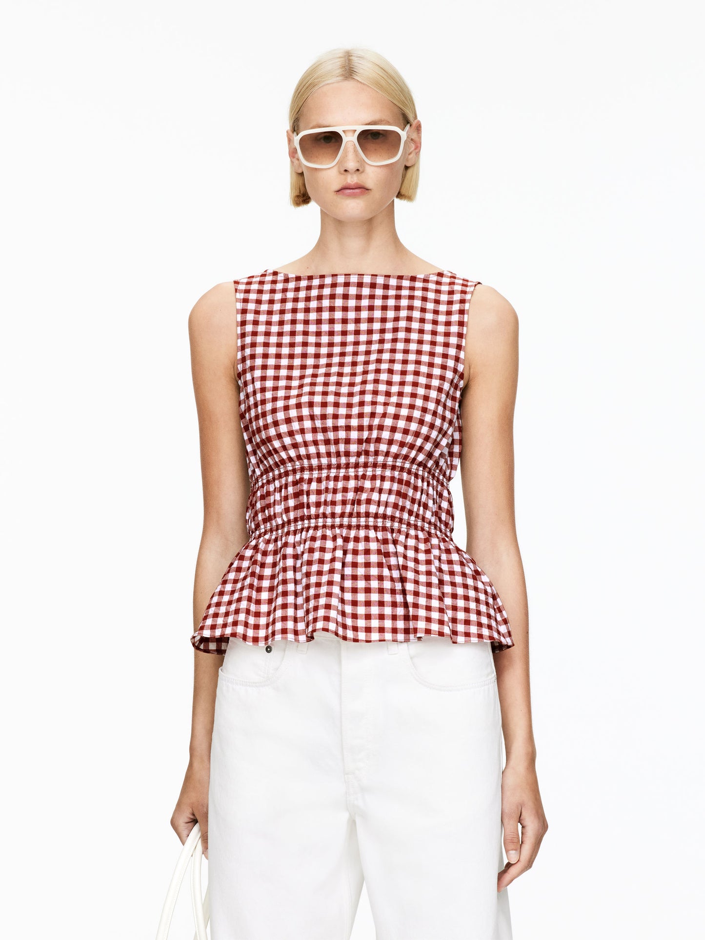 Seersucker Smock Top
