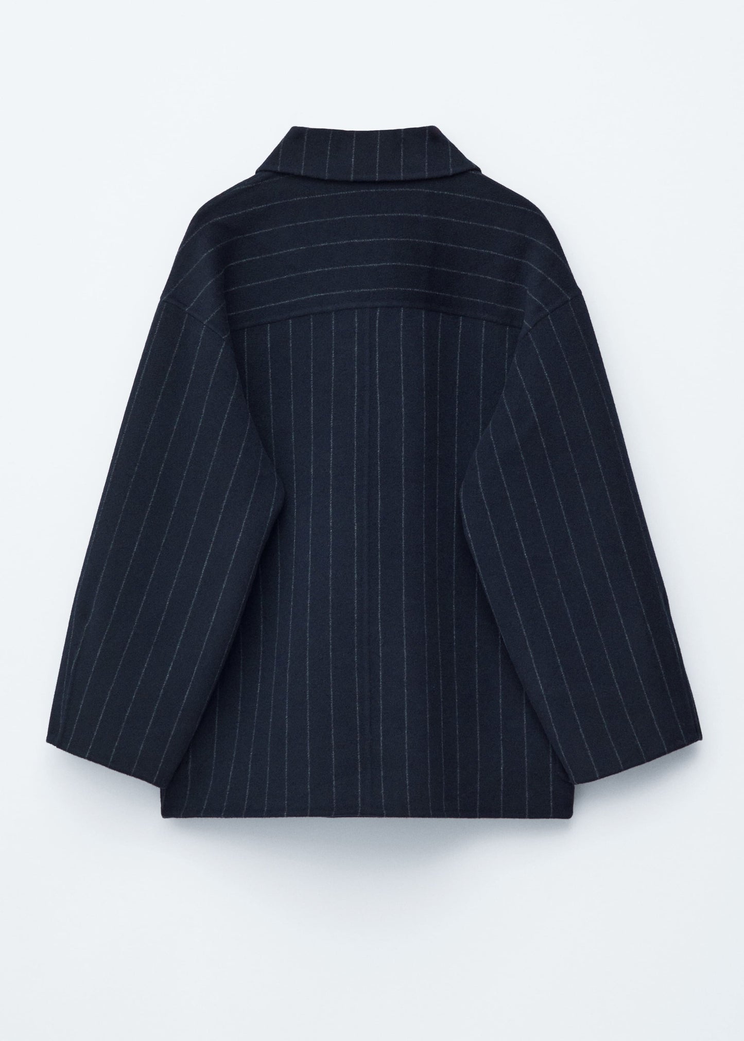 Cocoon-Shaped Wool Jacket