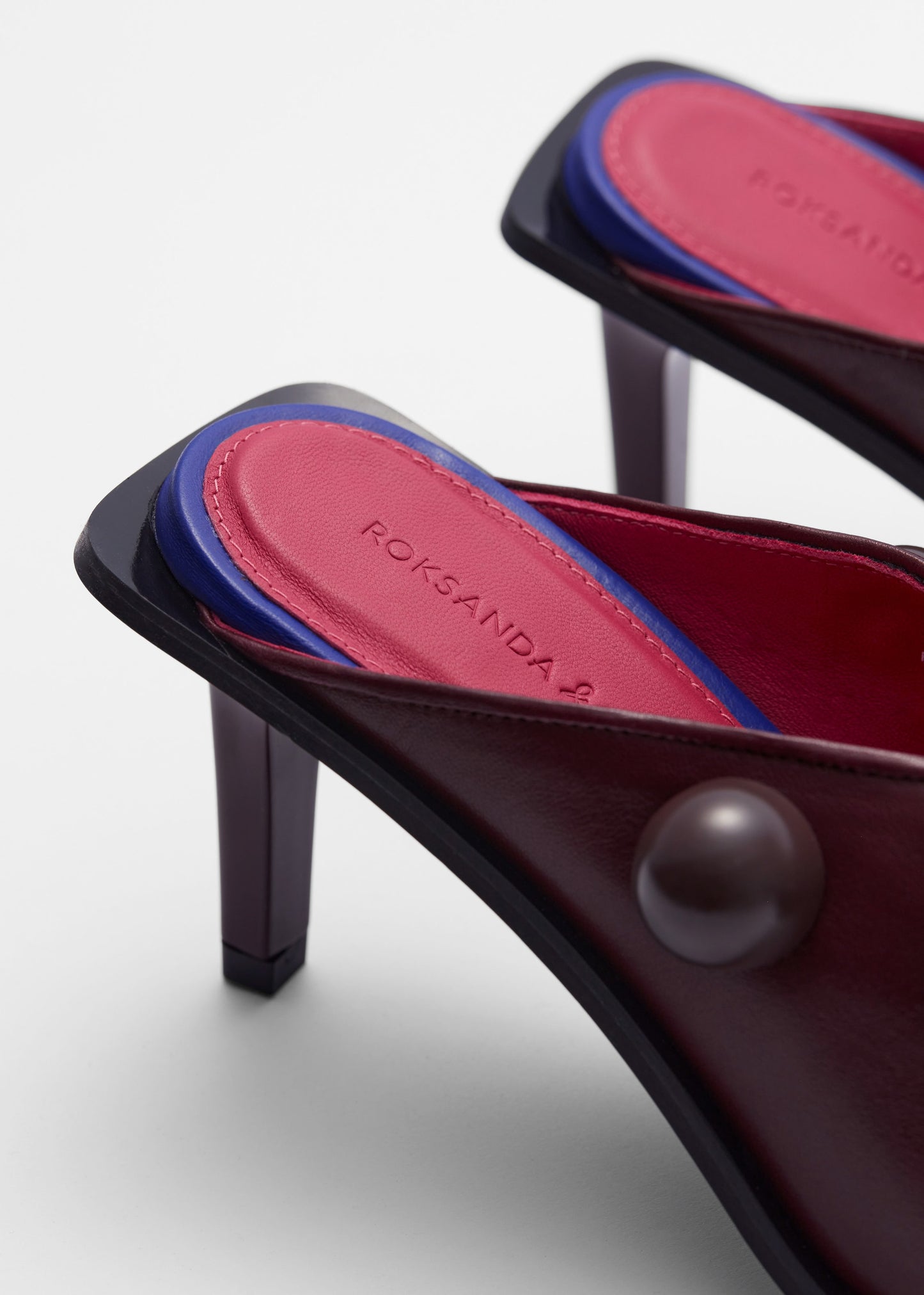 Beaded Leather Mules