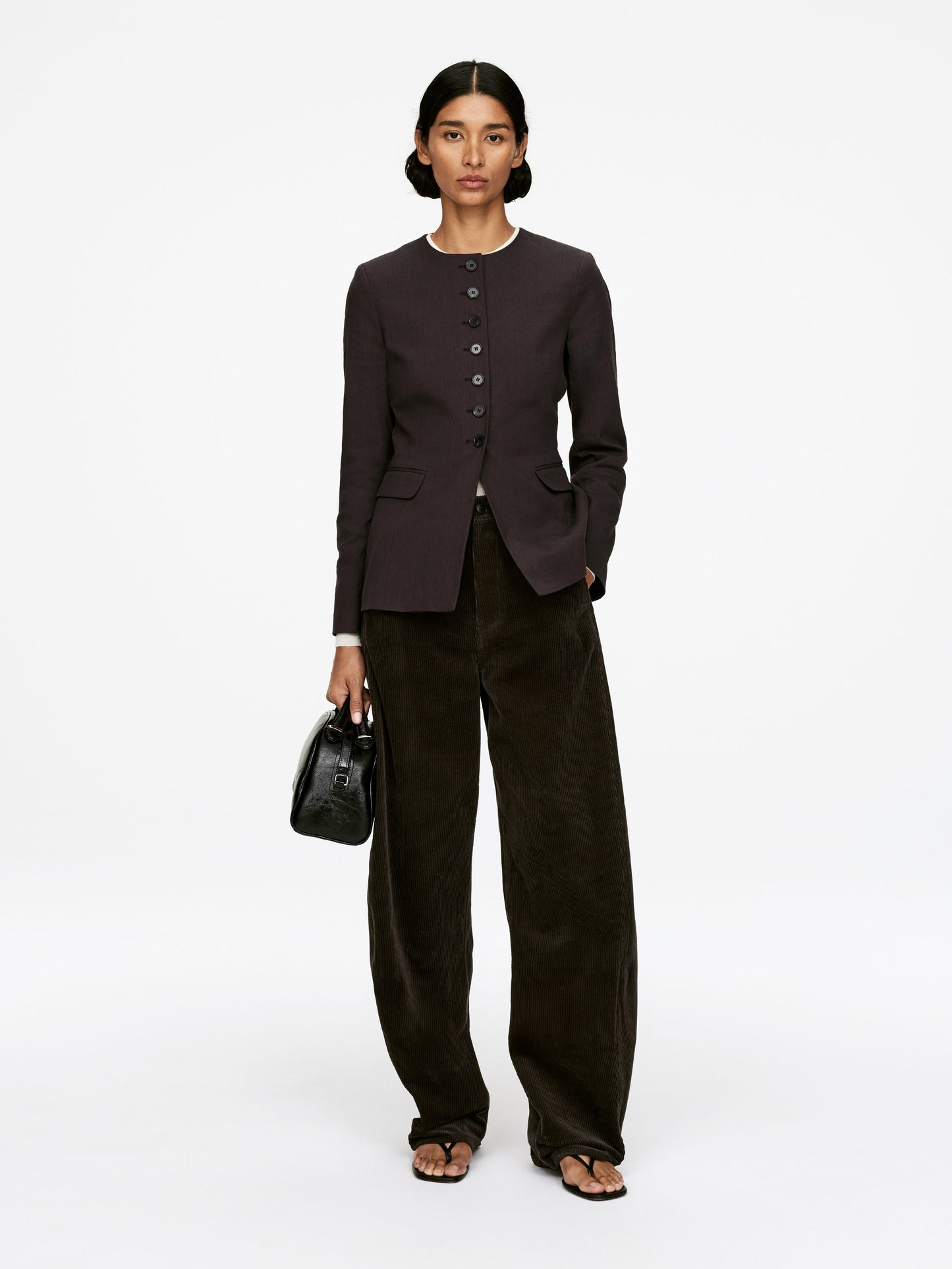 Linen-Blend Blazer