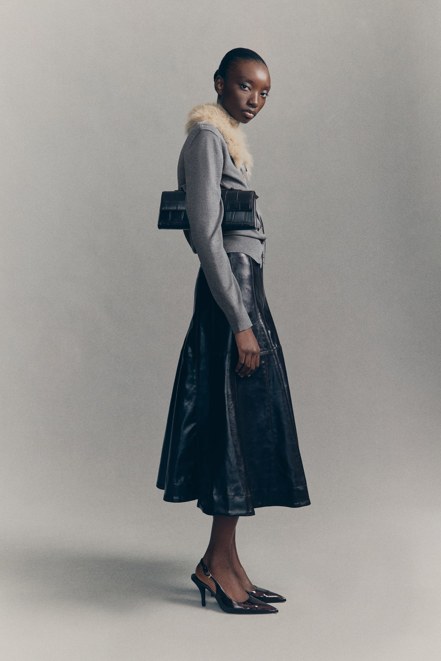 Collared cardigan