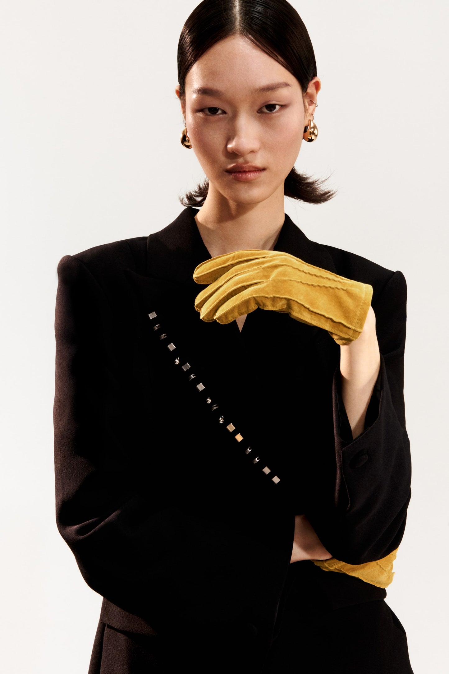Suede gloves