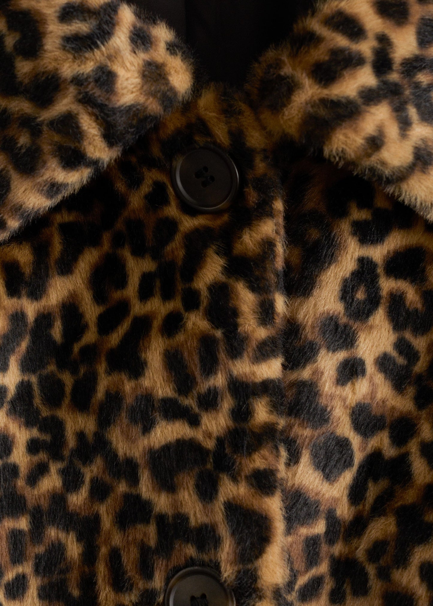 Faux Fur Leopard Coat