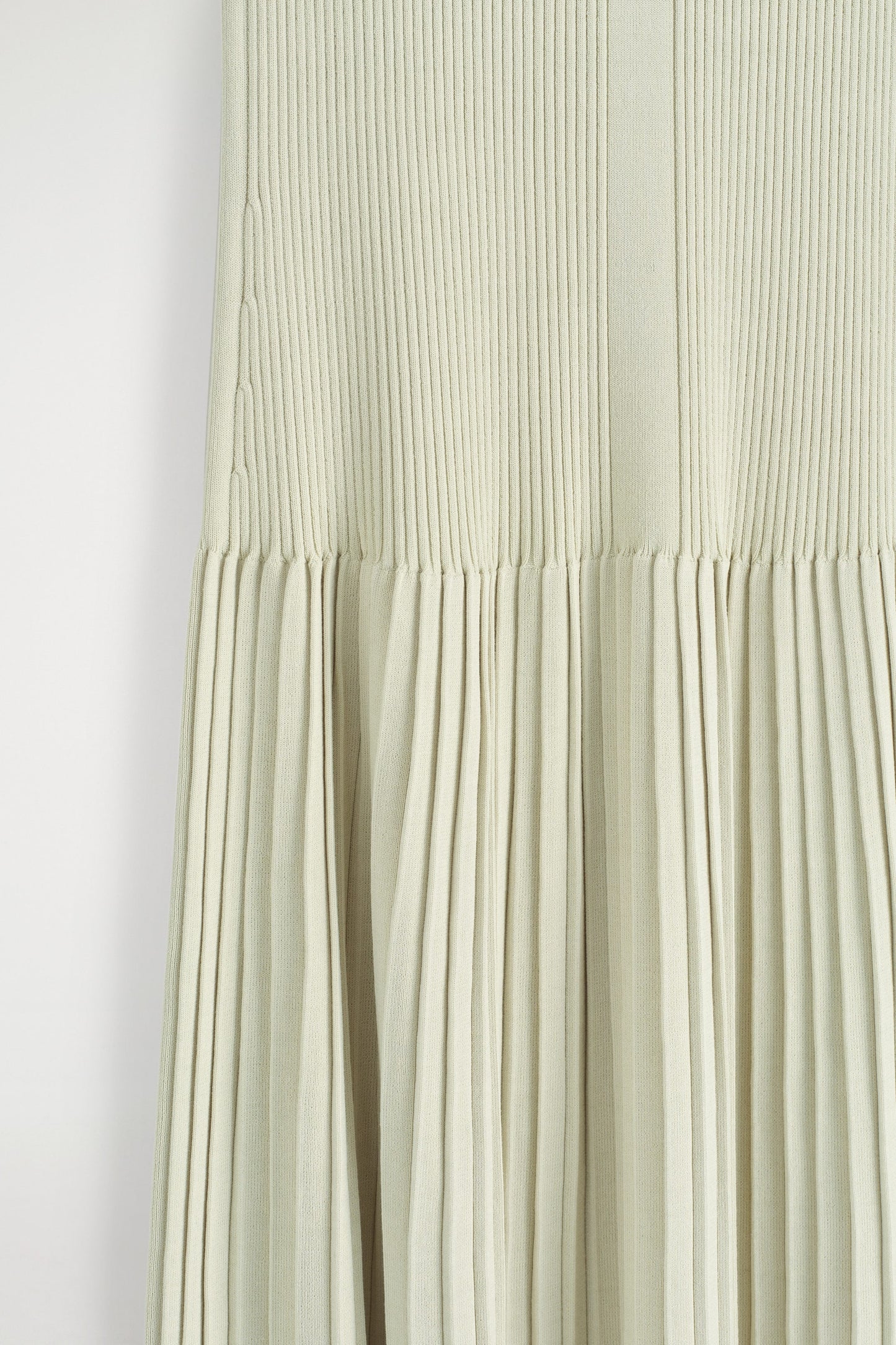 Pleated High-Neck Maxi Dress