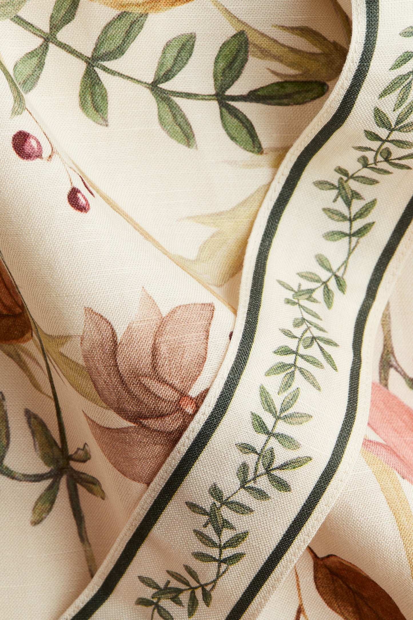 Linen-blend tie-strap dress