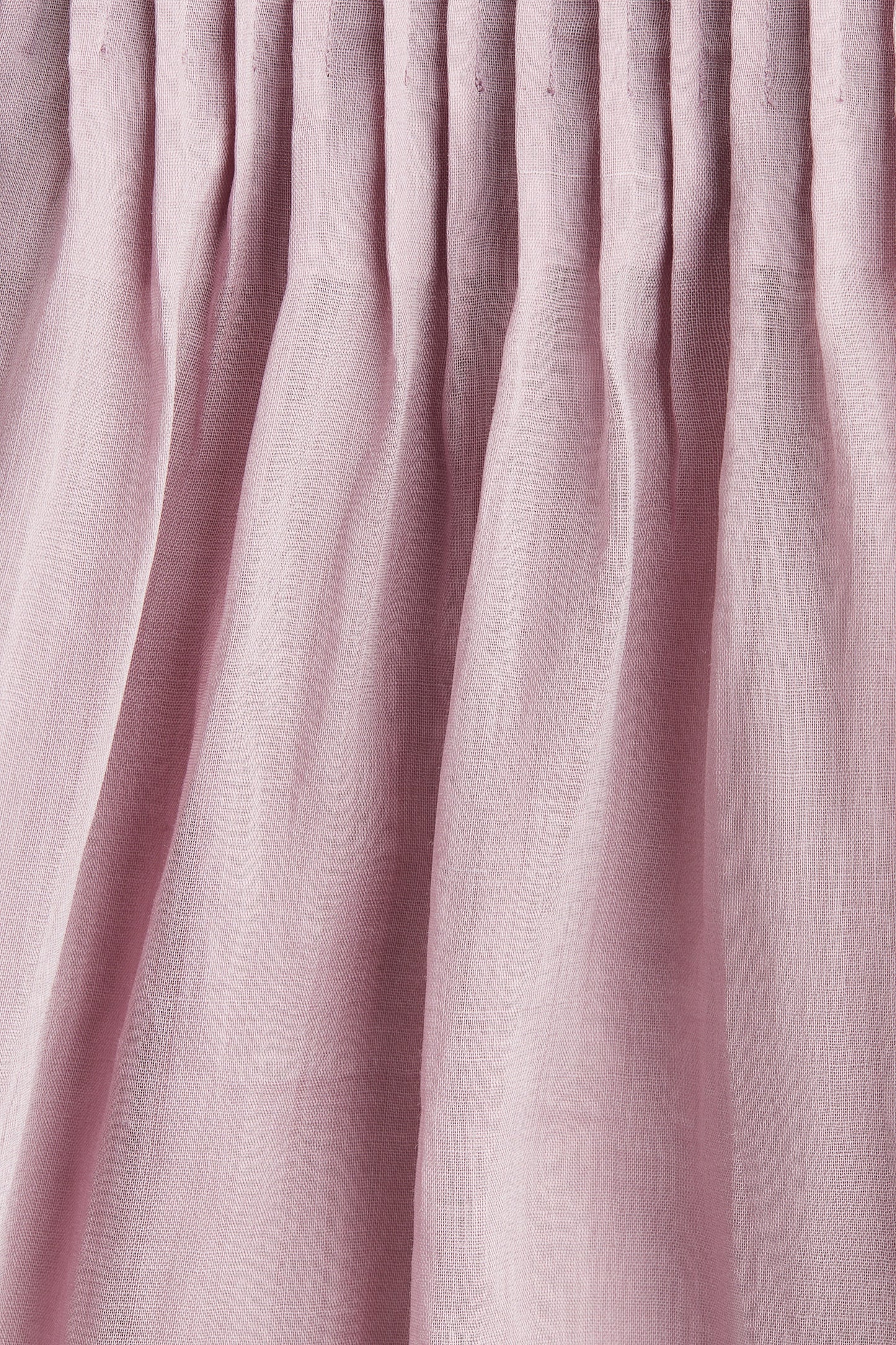 Pintucked ramie skirt