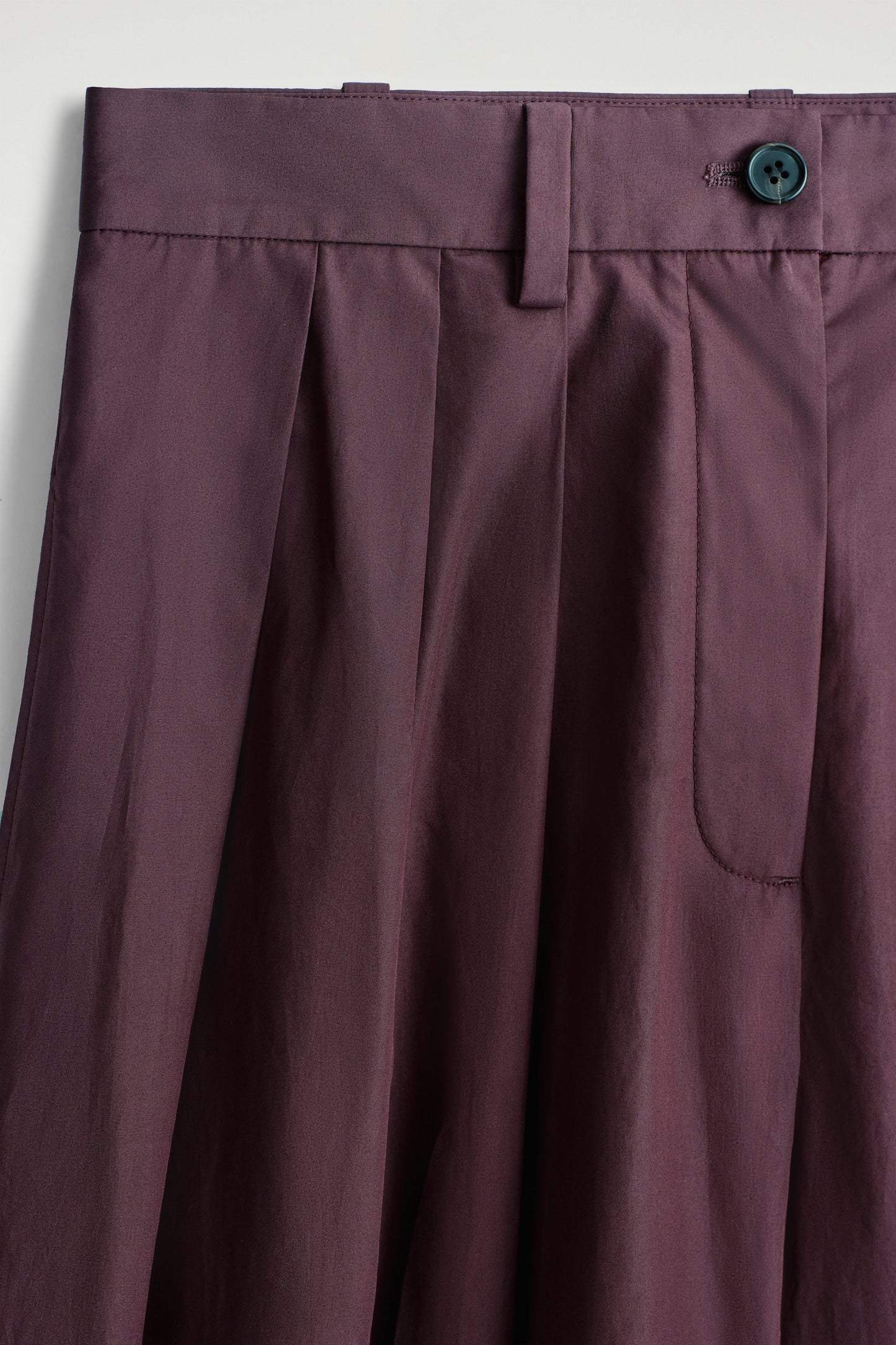 Pleated Cotton Culottes