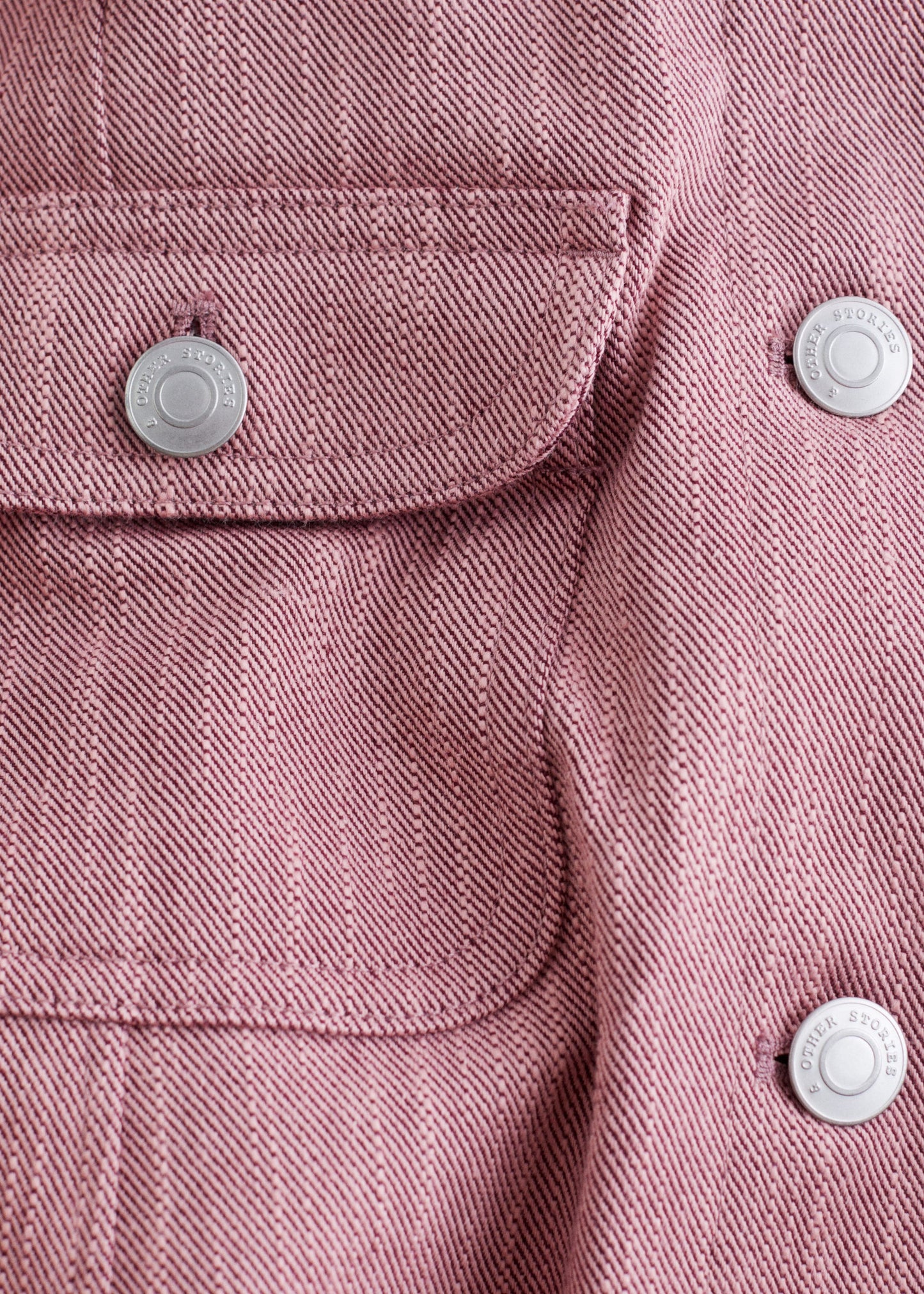 Contrast-Collar A-line Jacket