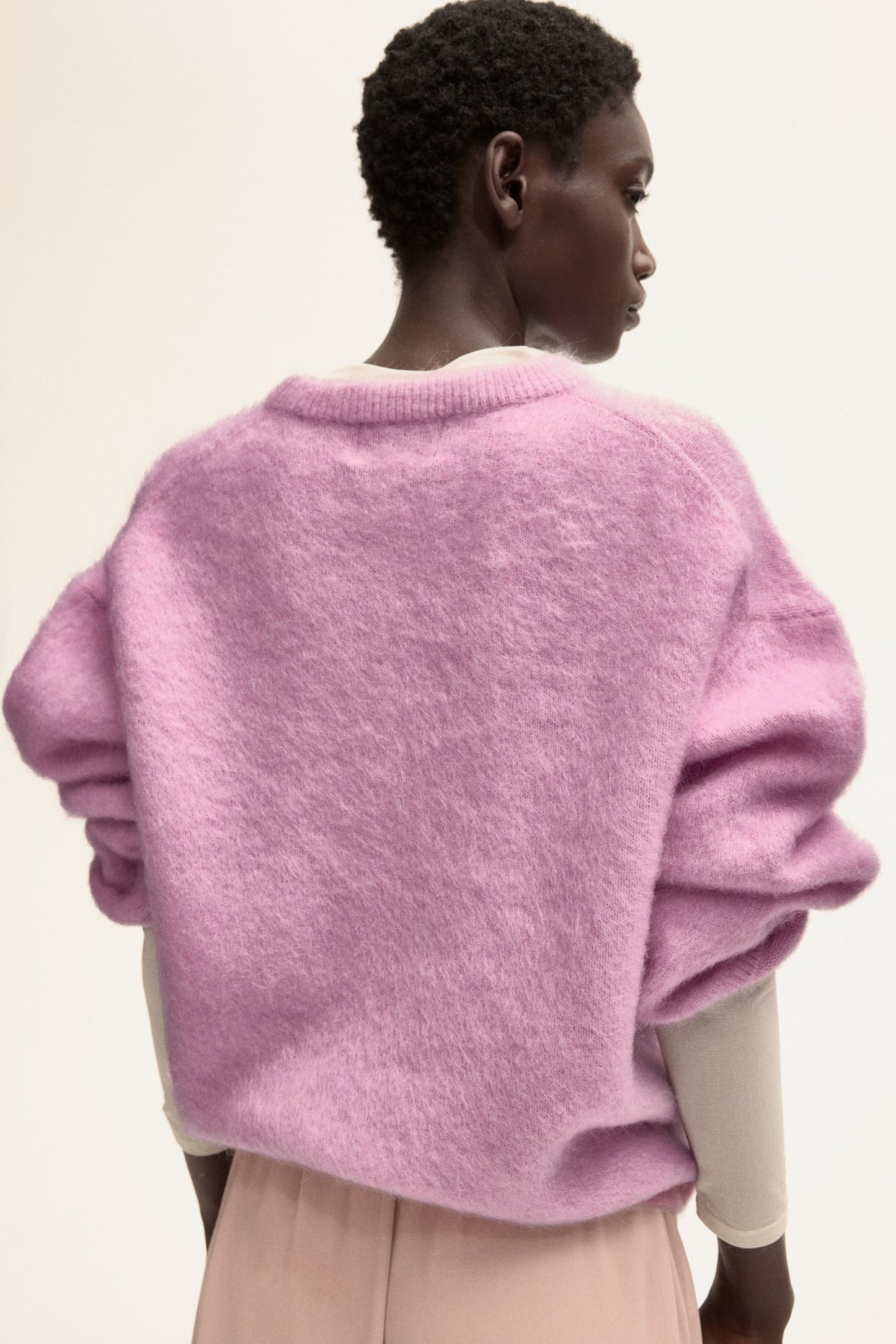 Oversized mohair-blend jumper