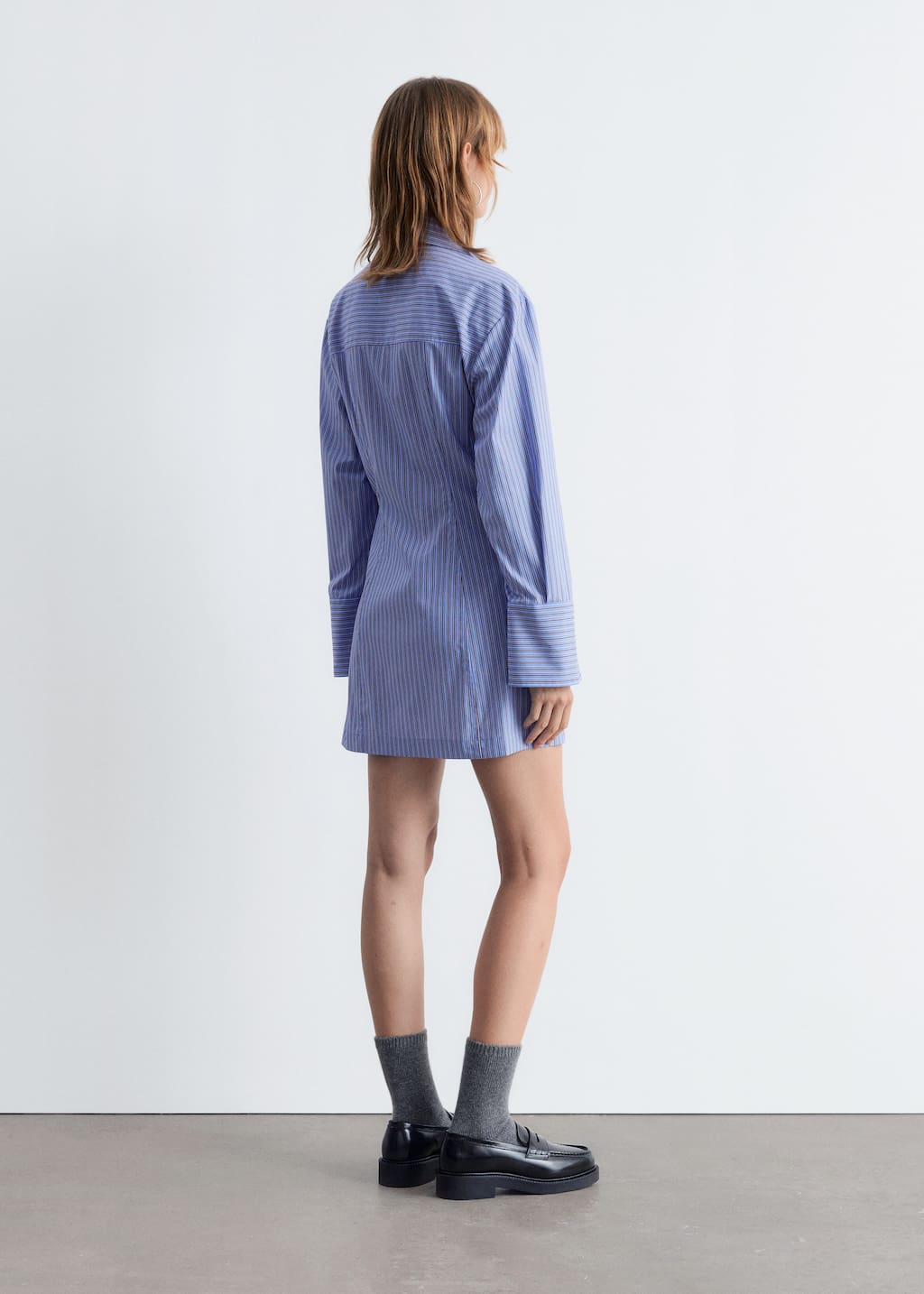 Wrap Shirt Mini Dress