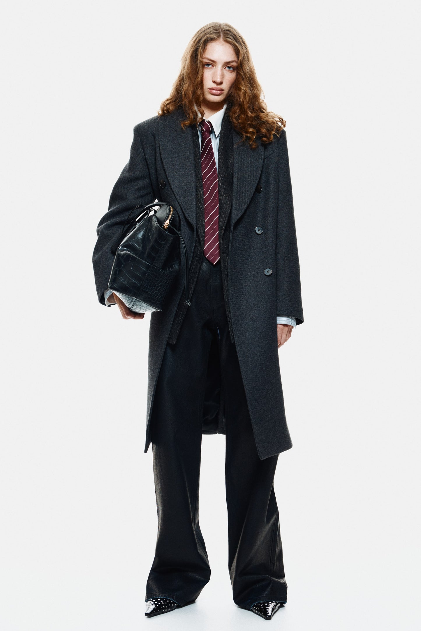 Wool-blend coat