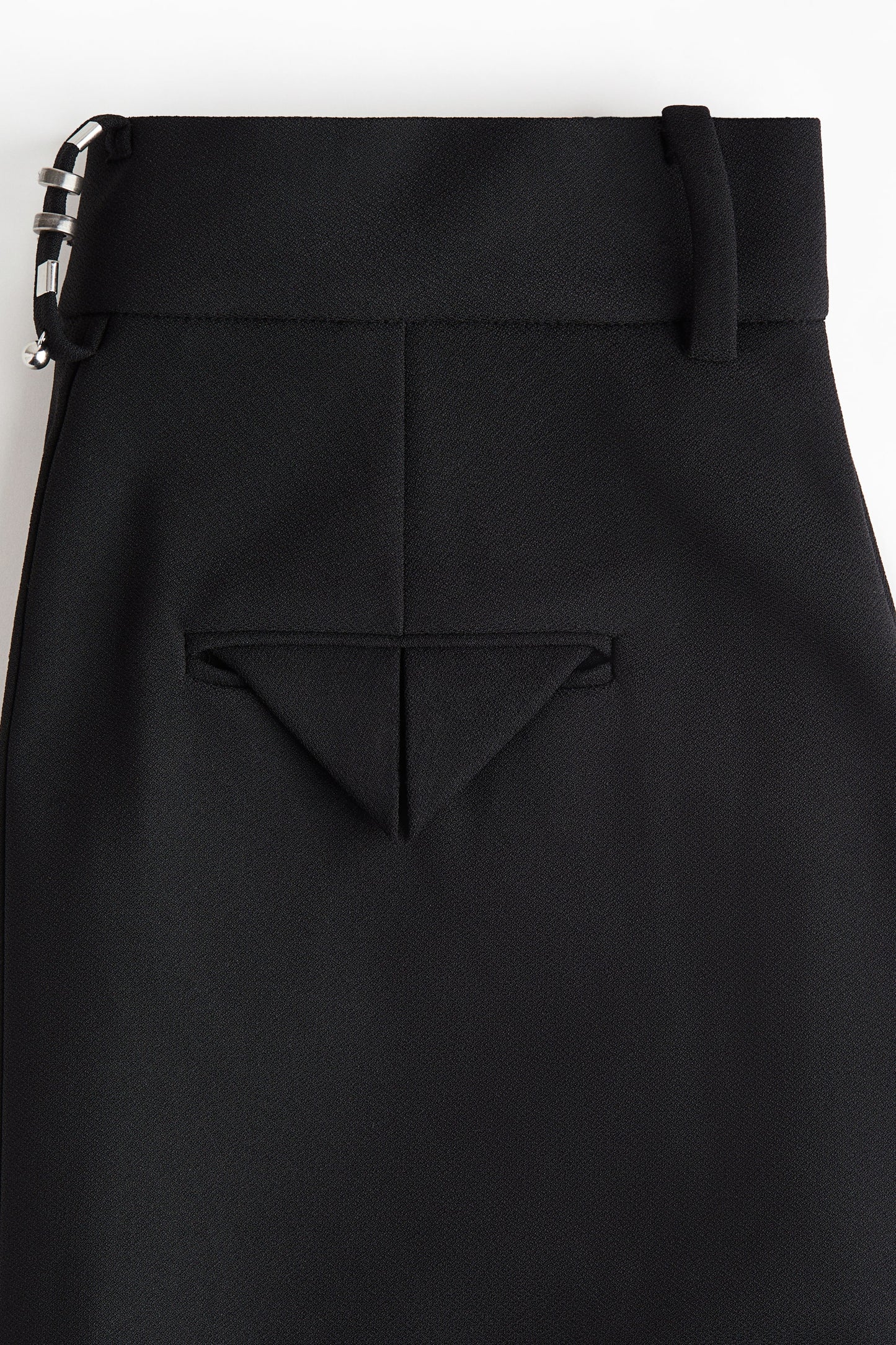 Rivet-detail pencil skirt