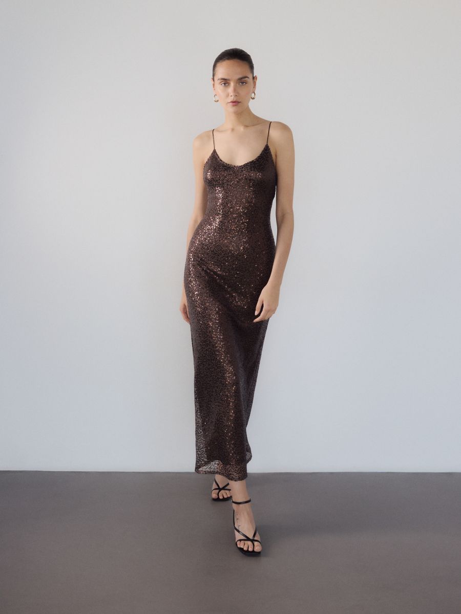 Sequin maxi dress