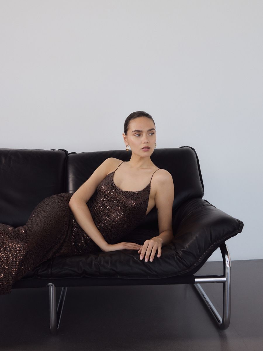 Sequin maxi dress