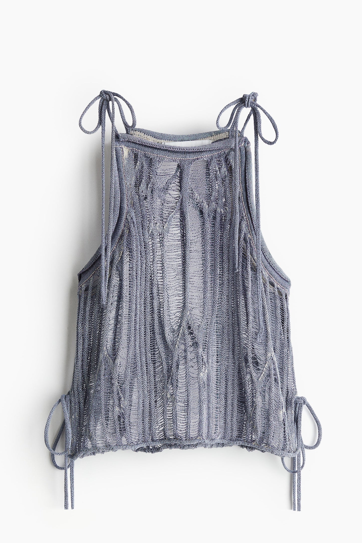 Tie-strap knitted top