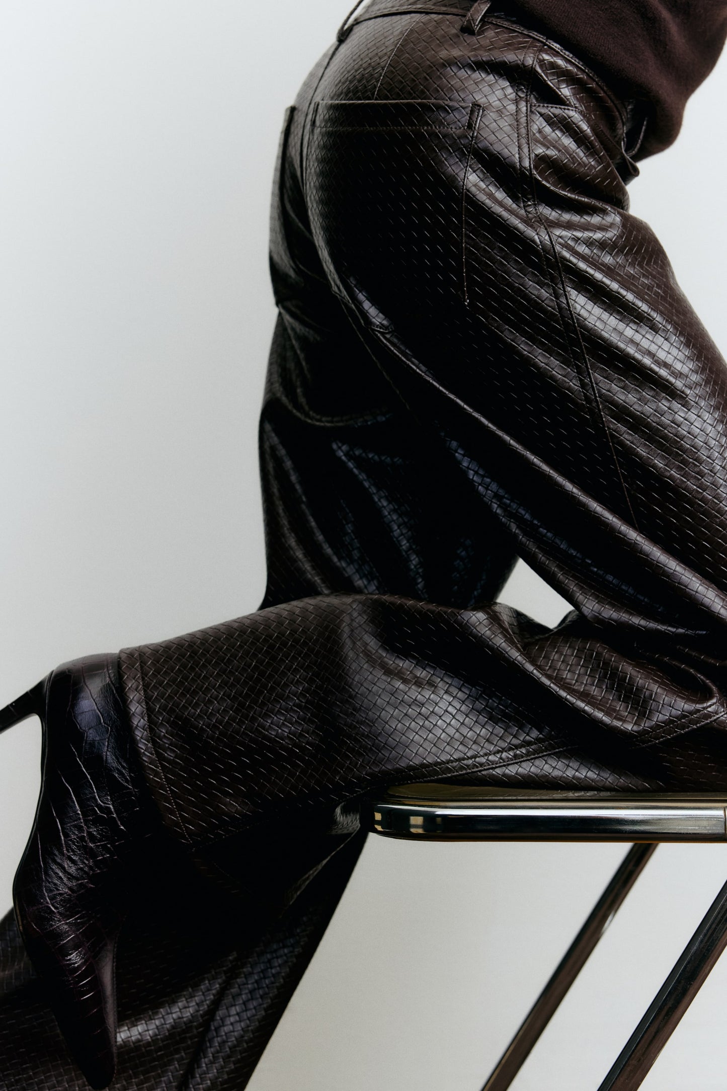 Coated trousers
