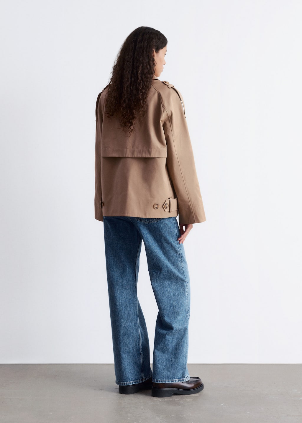 Double-Breasted Trench Jacket