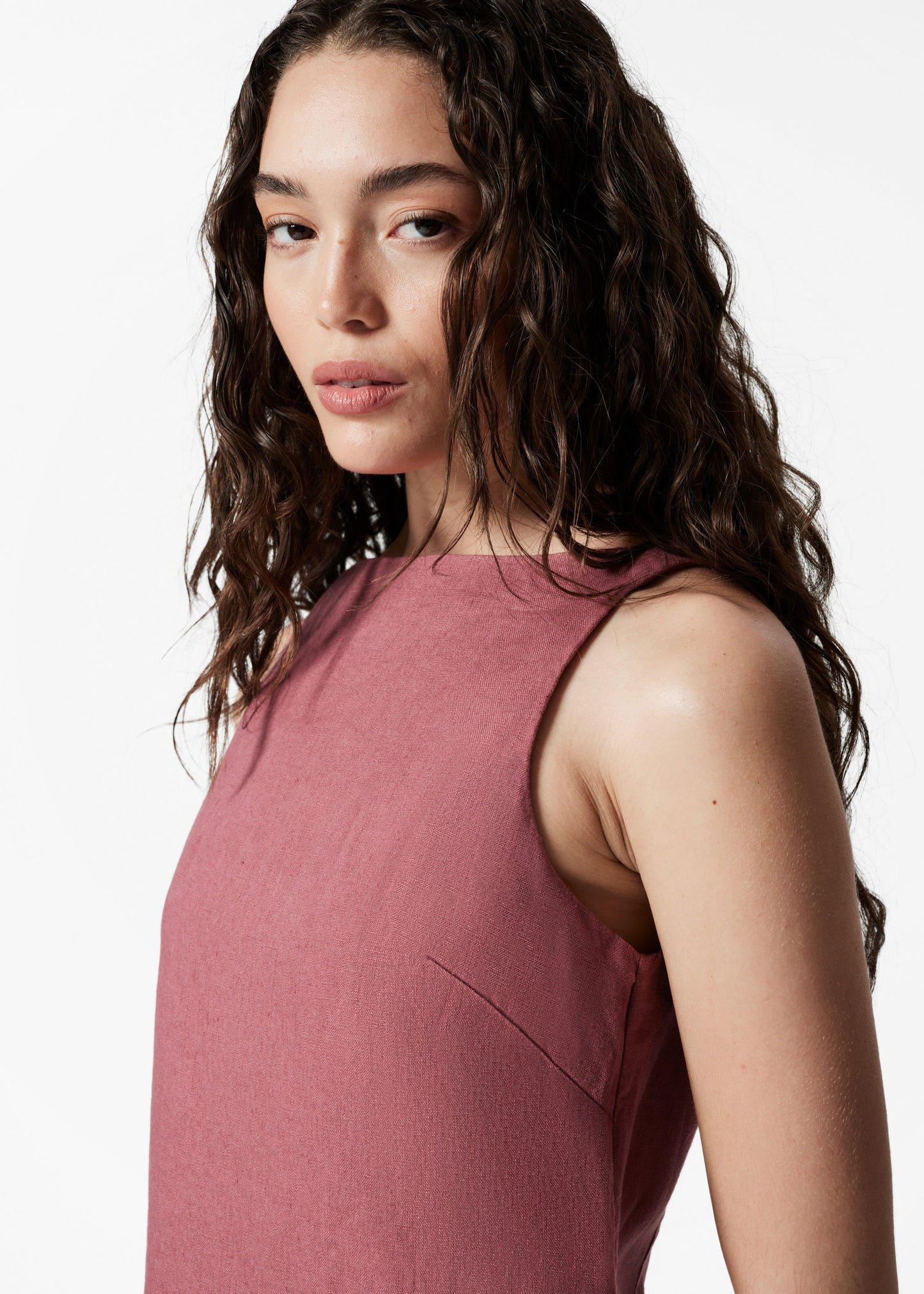 Linen Mini Dress