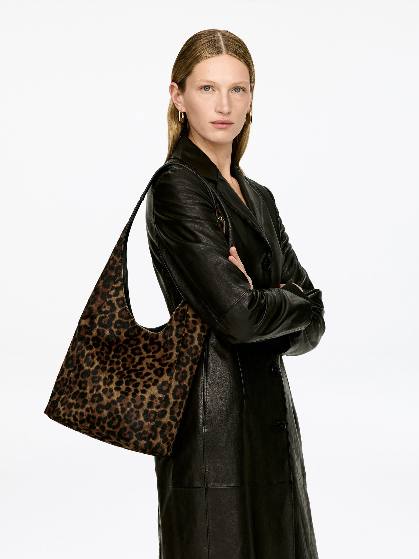 Pony Hair-Effect Suede Tote