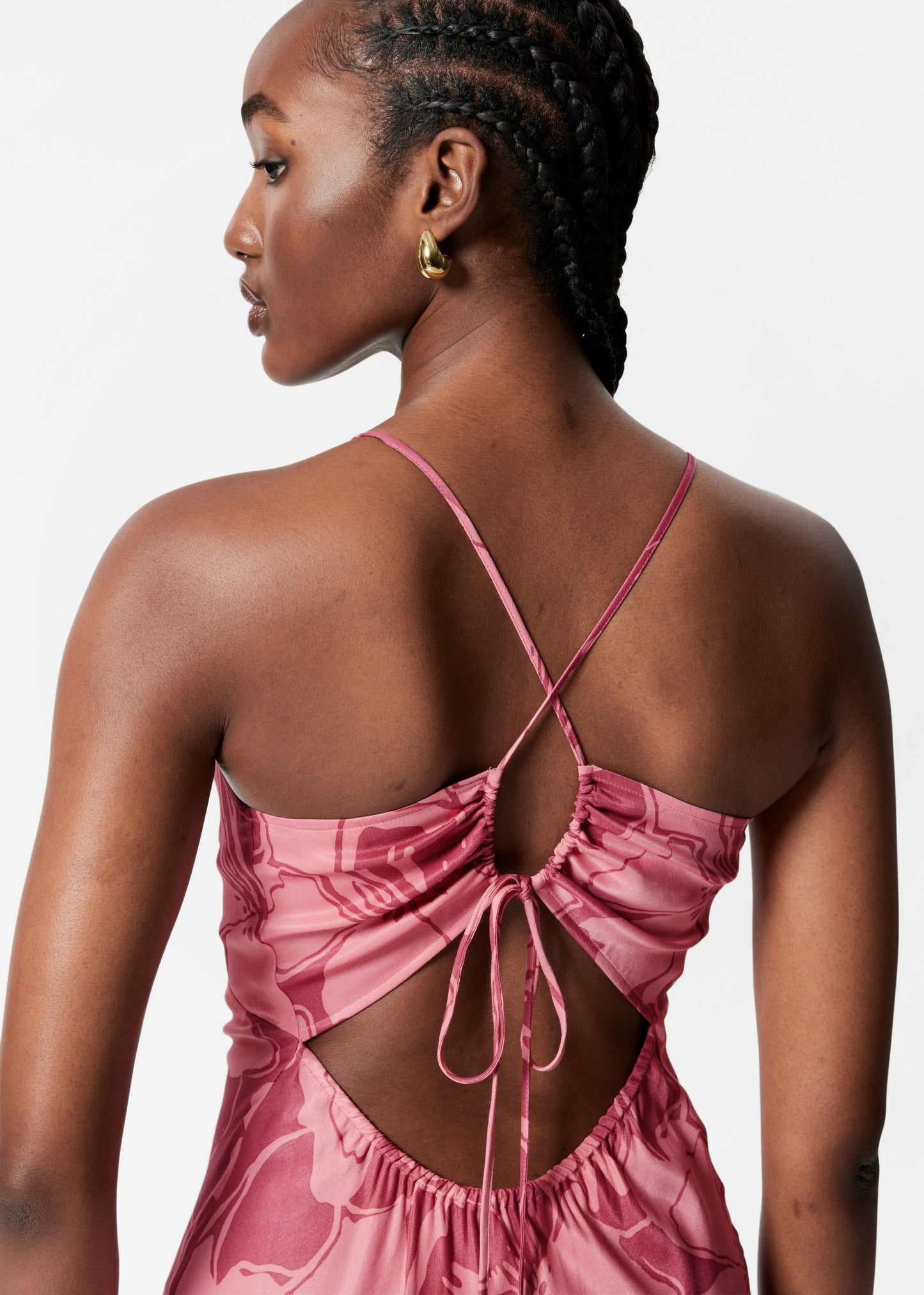Satin Slip Midi Dress