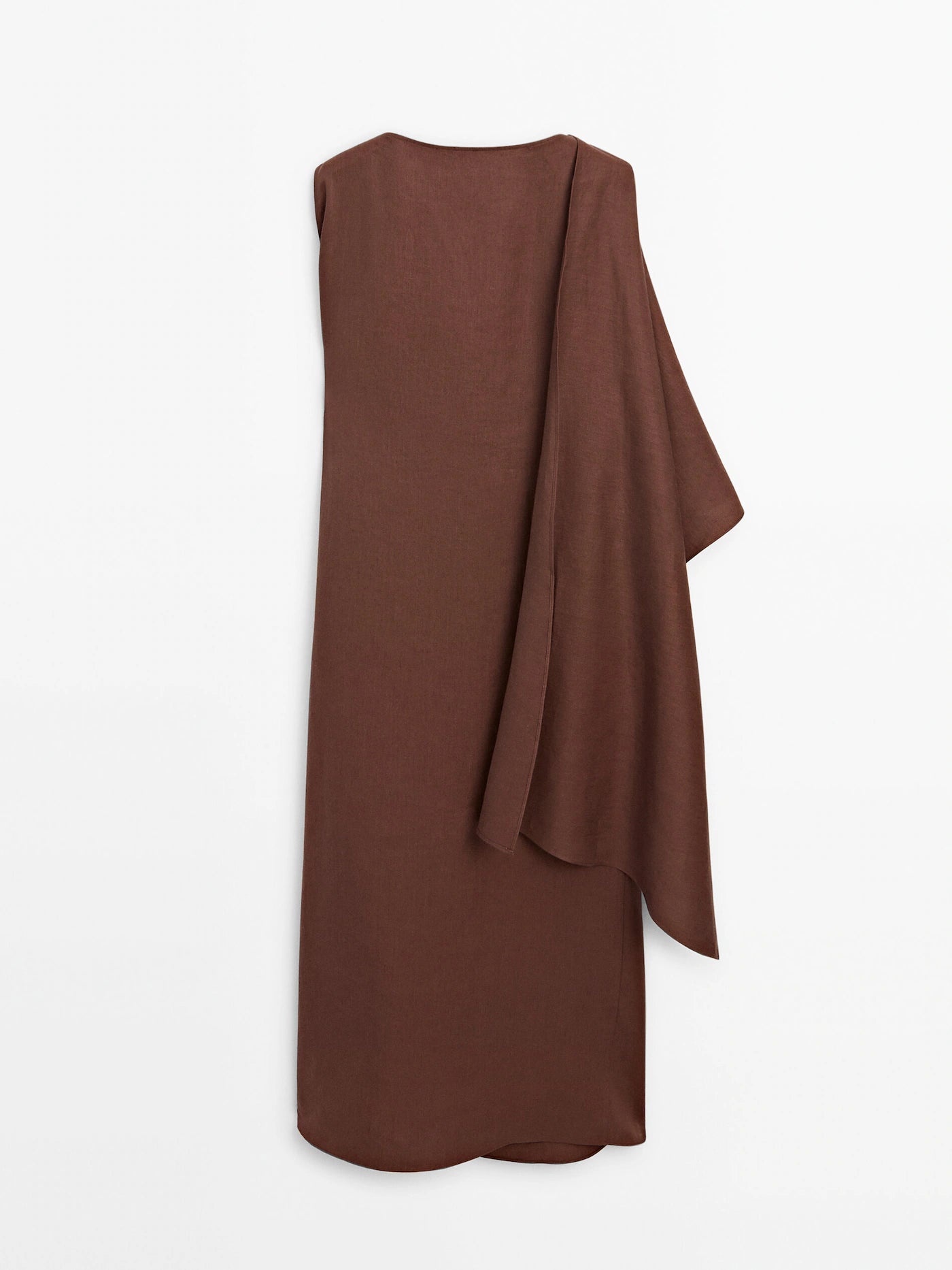 Linen cape dress