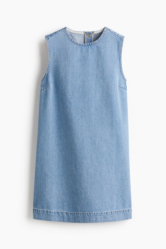 Denim shift dress
