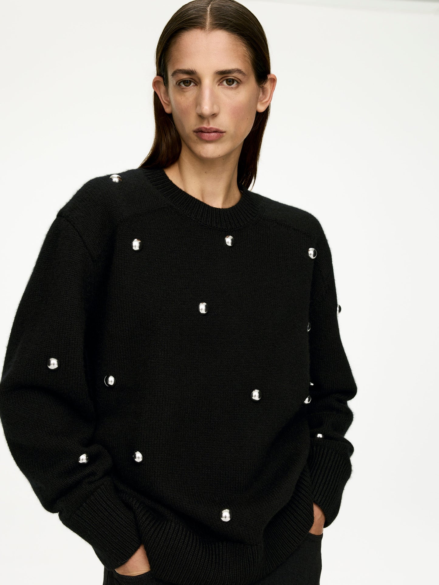 Studded Wool Jumper