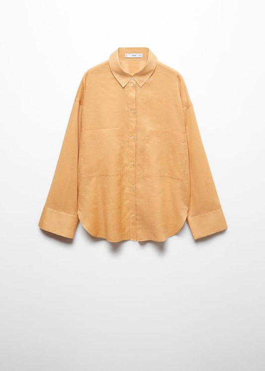 Linen shirt with pockets
