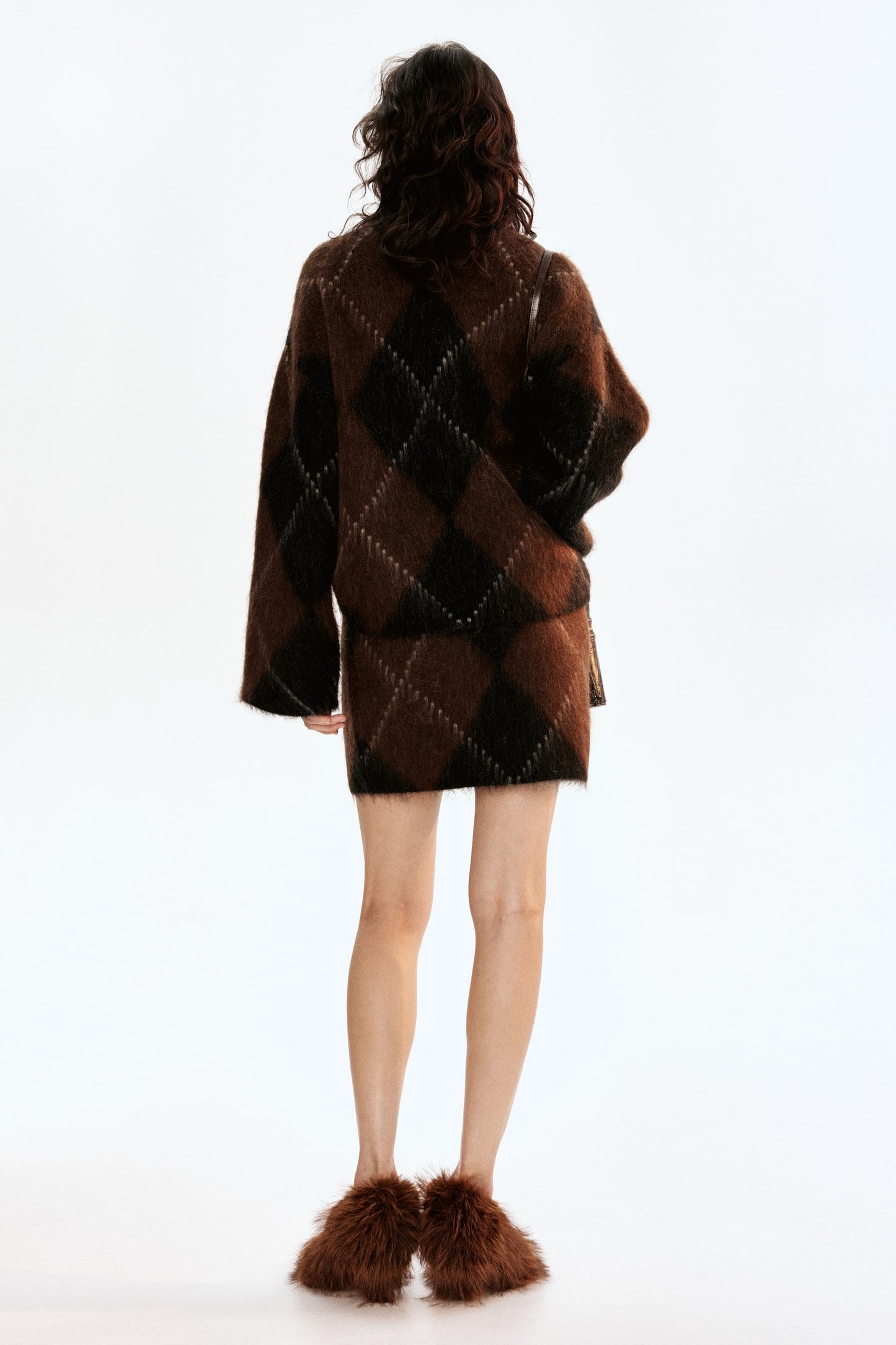 Mohair-blend turtleneck jumper