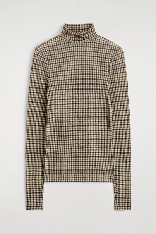 Merino Wool High-Neck Top