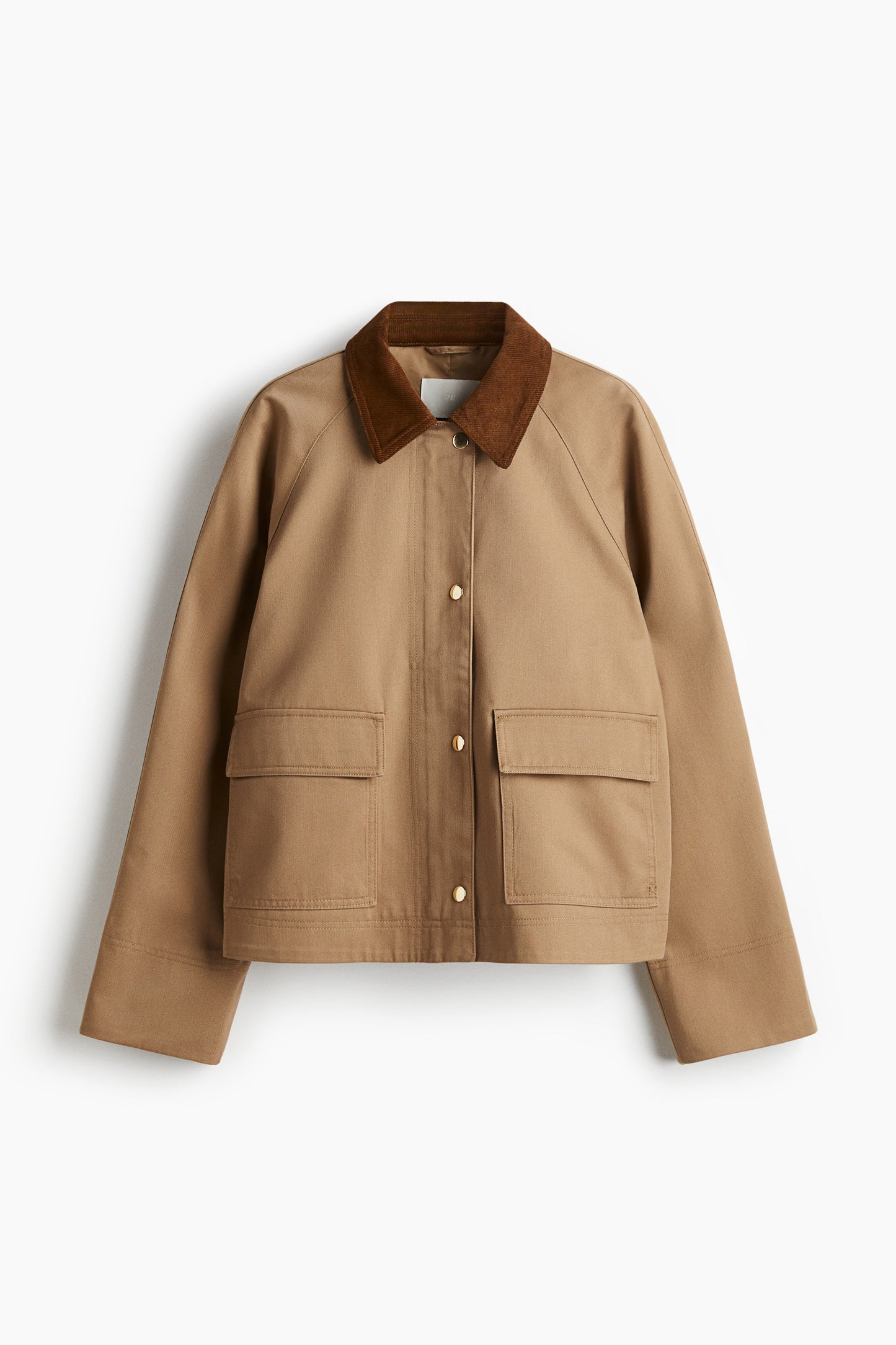 Corduroy-collar jacket