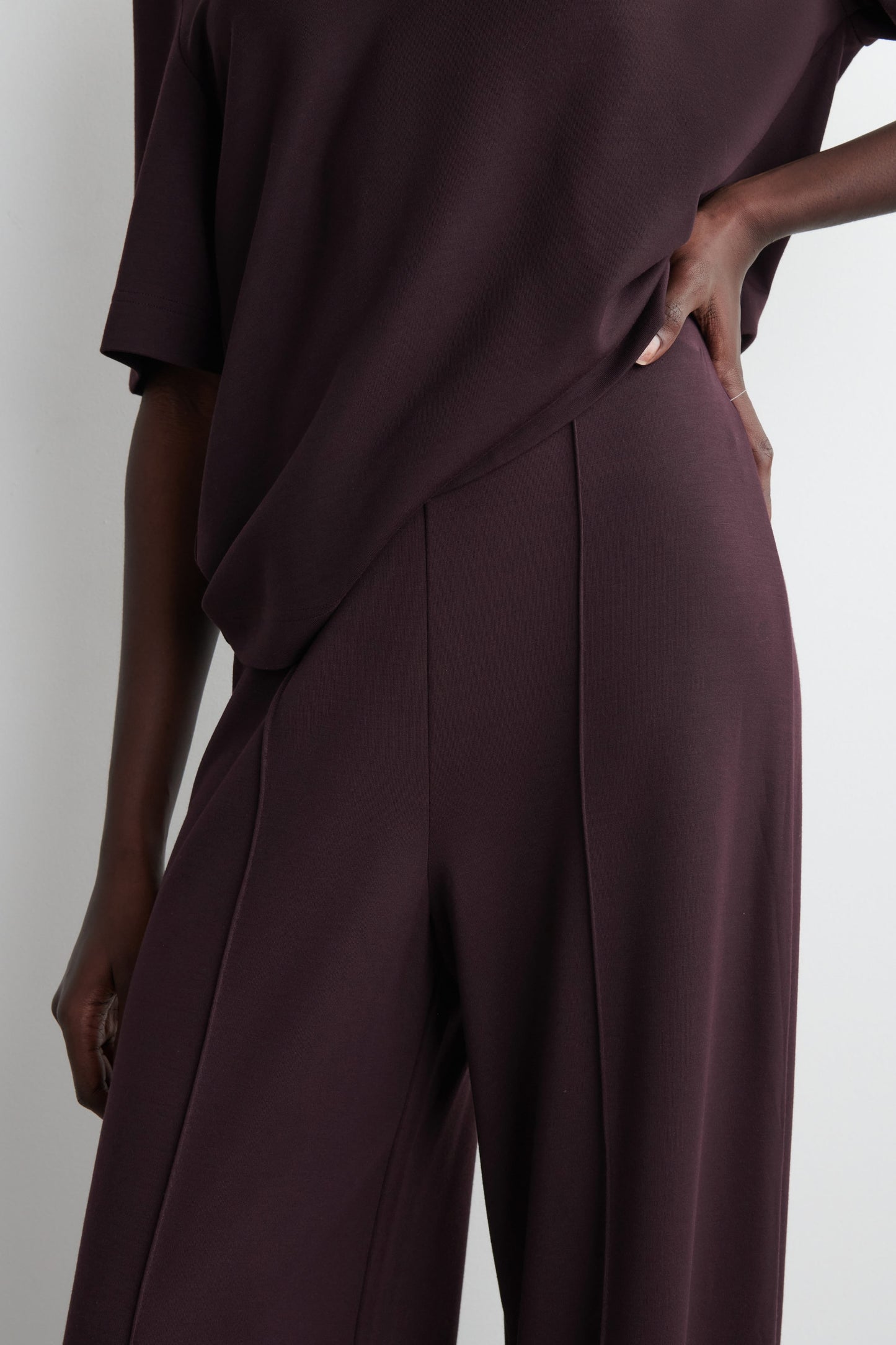 Modal Wide-Leg Trousers