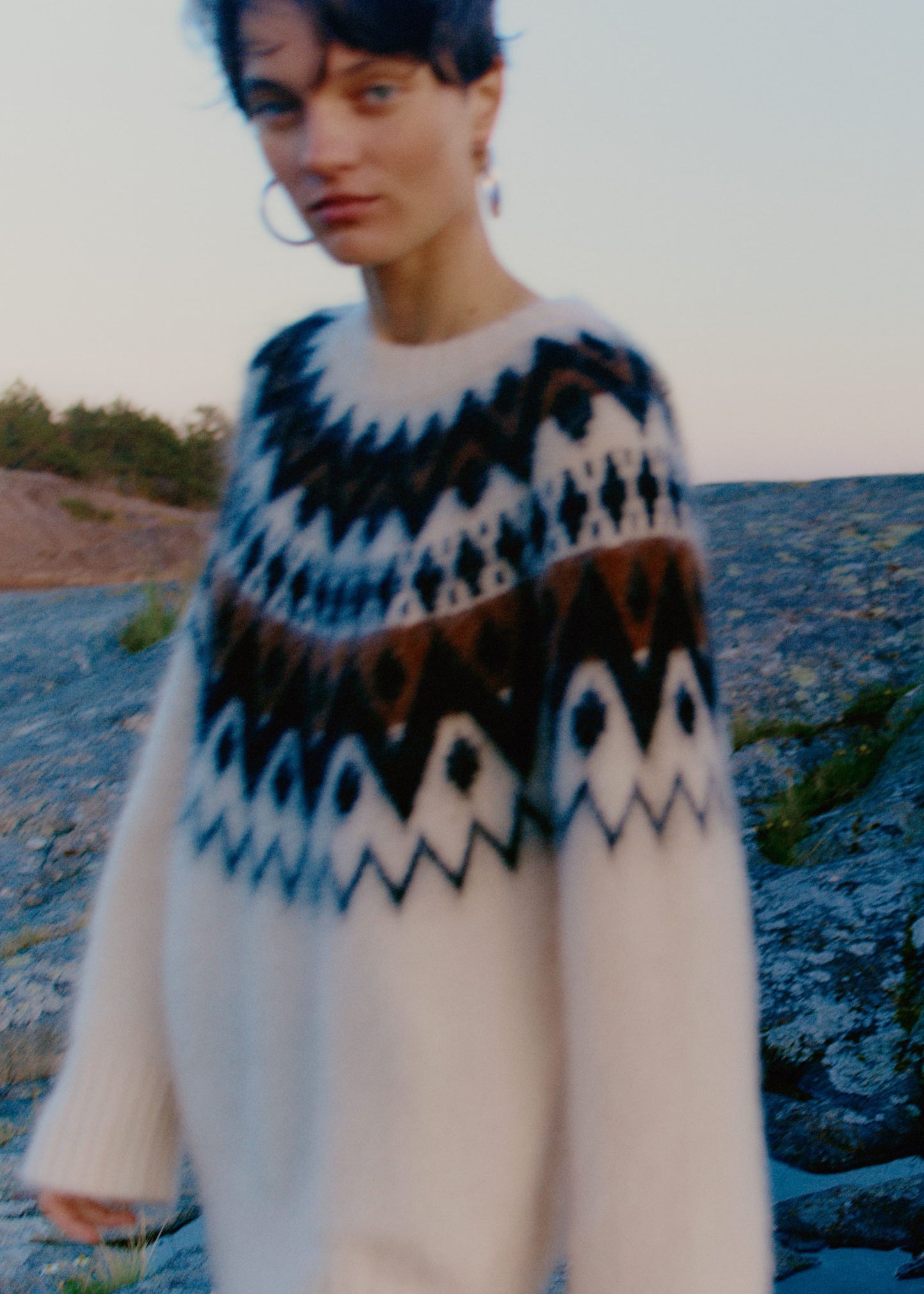 Oversized Mohair-Blend Jumper