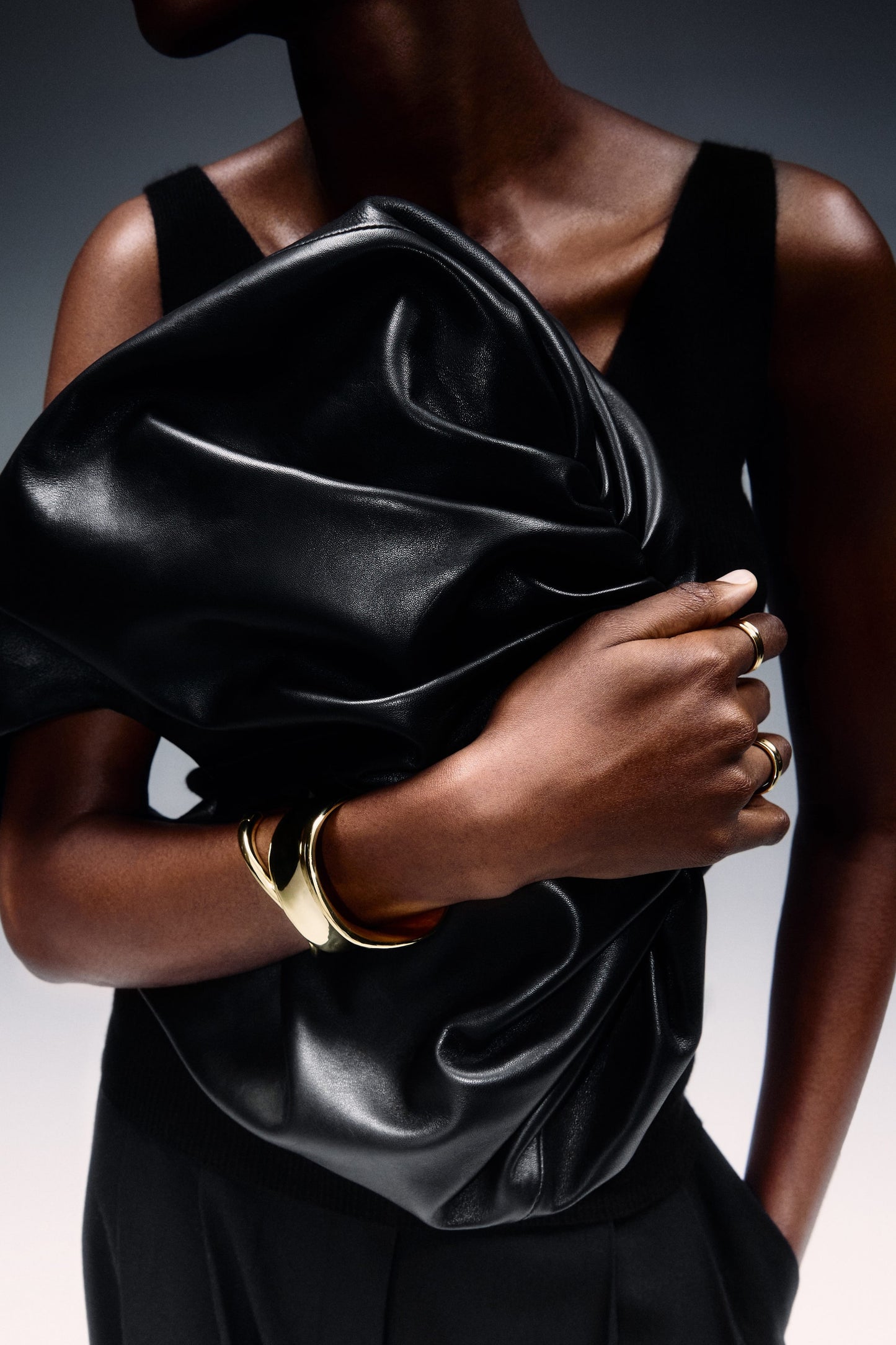 Cloud leather tote