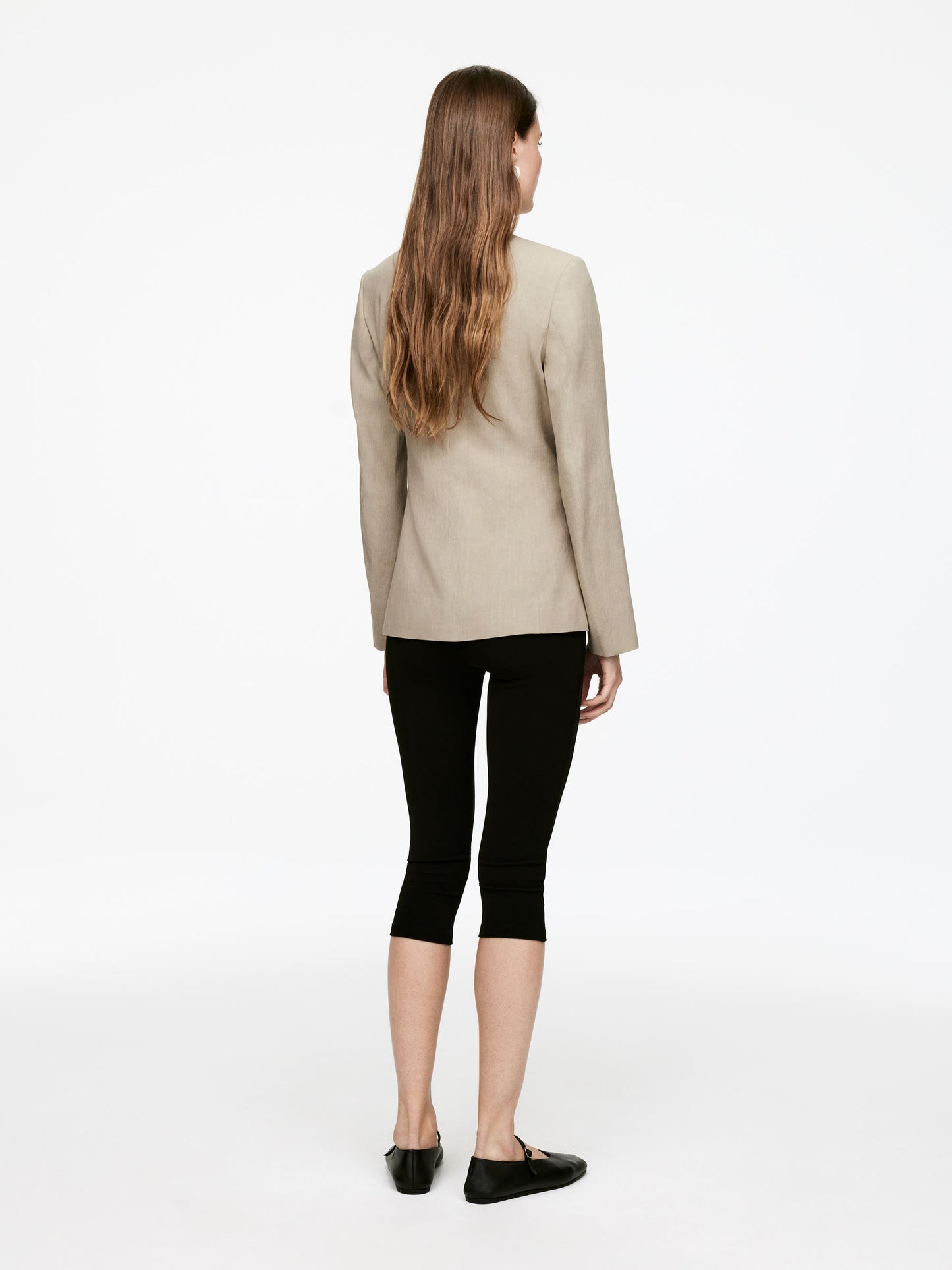 Linen-Blend Blazer