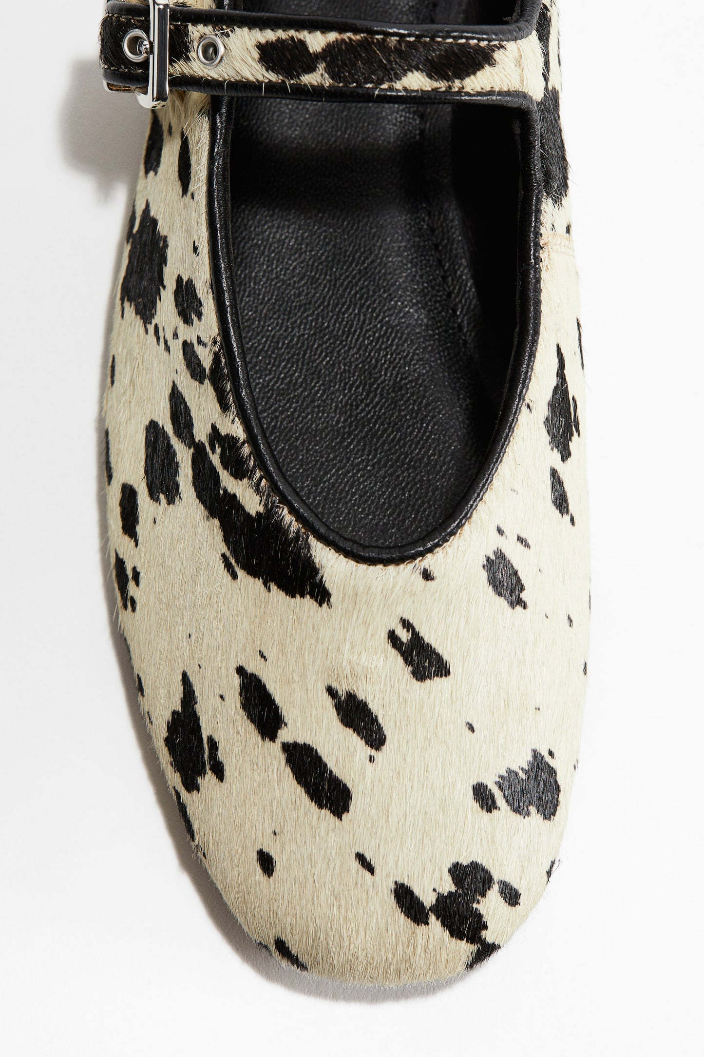 Leather Mary Jane ballet flats